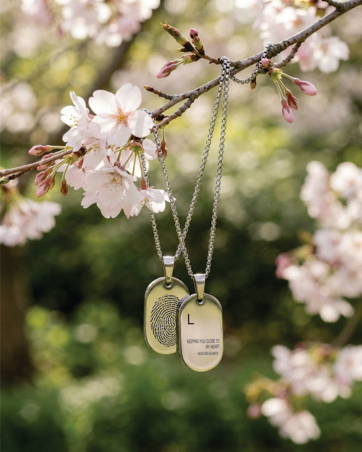 Cara Keepsakes Stainless Steel 'Keeping You Close To My Heart' Tag Urn