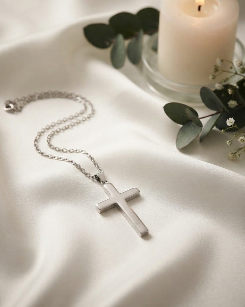 Cara Keepsakes Silver Pendant Urns Cross Pendant Urn