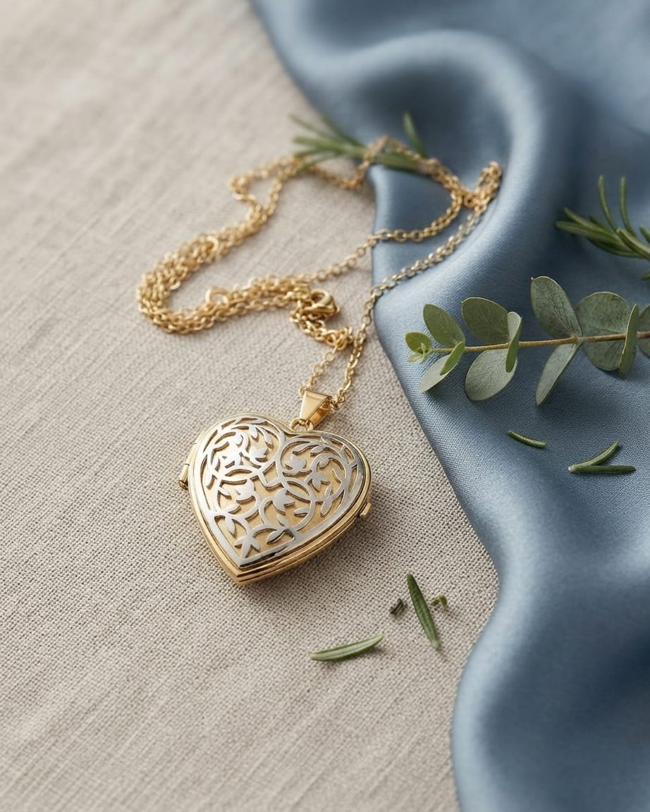 Cara Keepsakes Gold Locket Urns 'Heirloom' Locket Urn (10K)