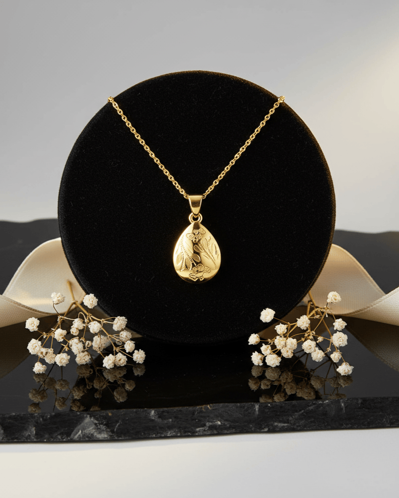 Cara Keepsakes Gold Pendant Urns 'Poppy' Teardrop Pendant Urn (10K)