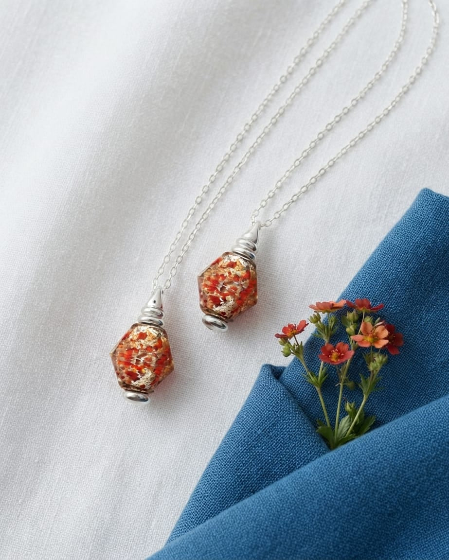 Cara Keepsakes Murano Glass Pendant Urns Murano Glass Pendant Urn - 'Beloved'