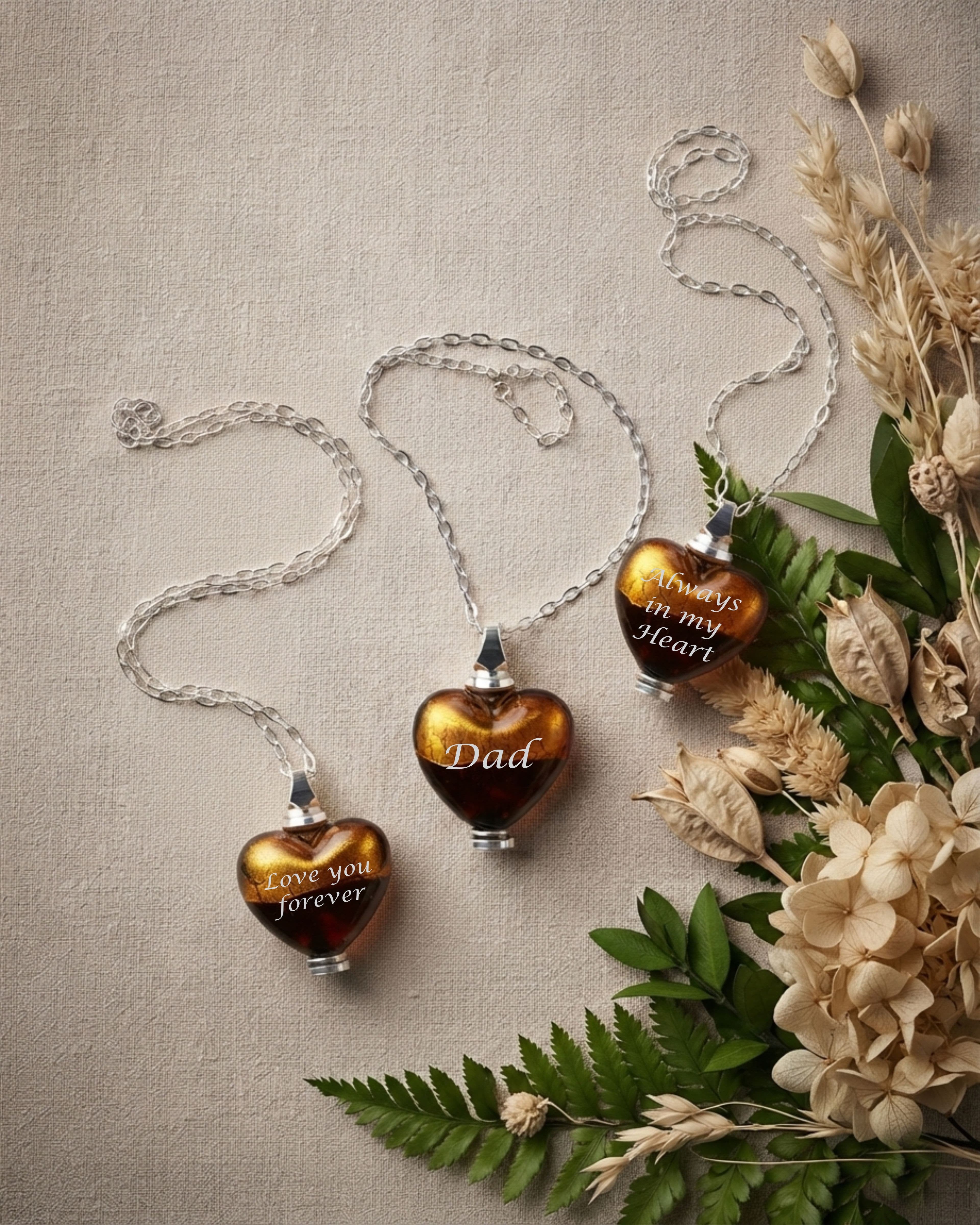 Cara Keepsakes Murano Glass Heart Urns Murano Glass Heart Urn - 'Sweet Promise'