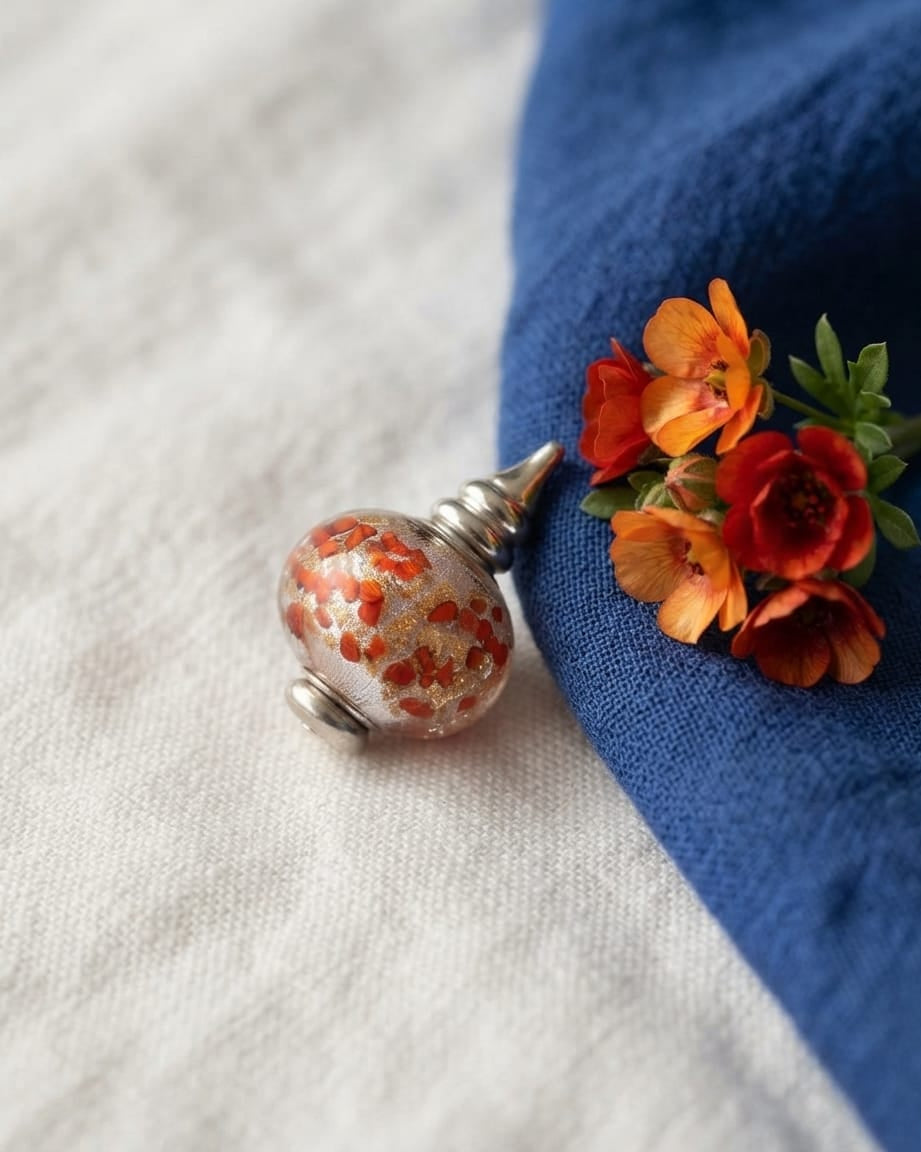 Cara Keepsakes Murano Glass Pendant Urns Murano Glass Pendant Urn - 'Beloved' Bead