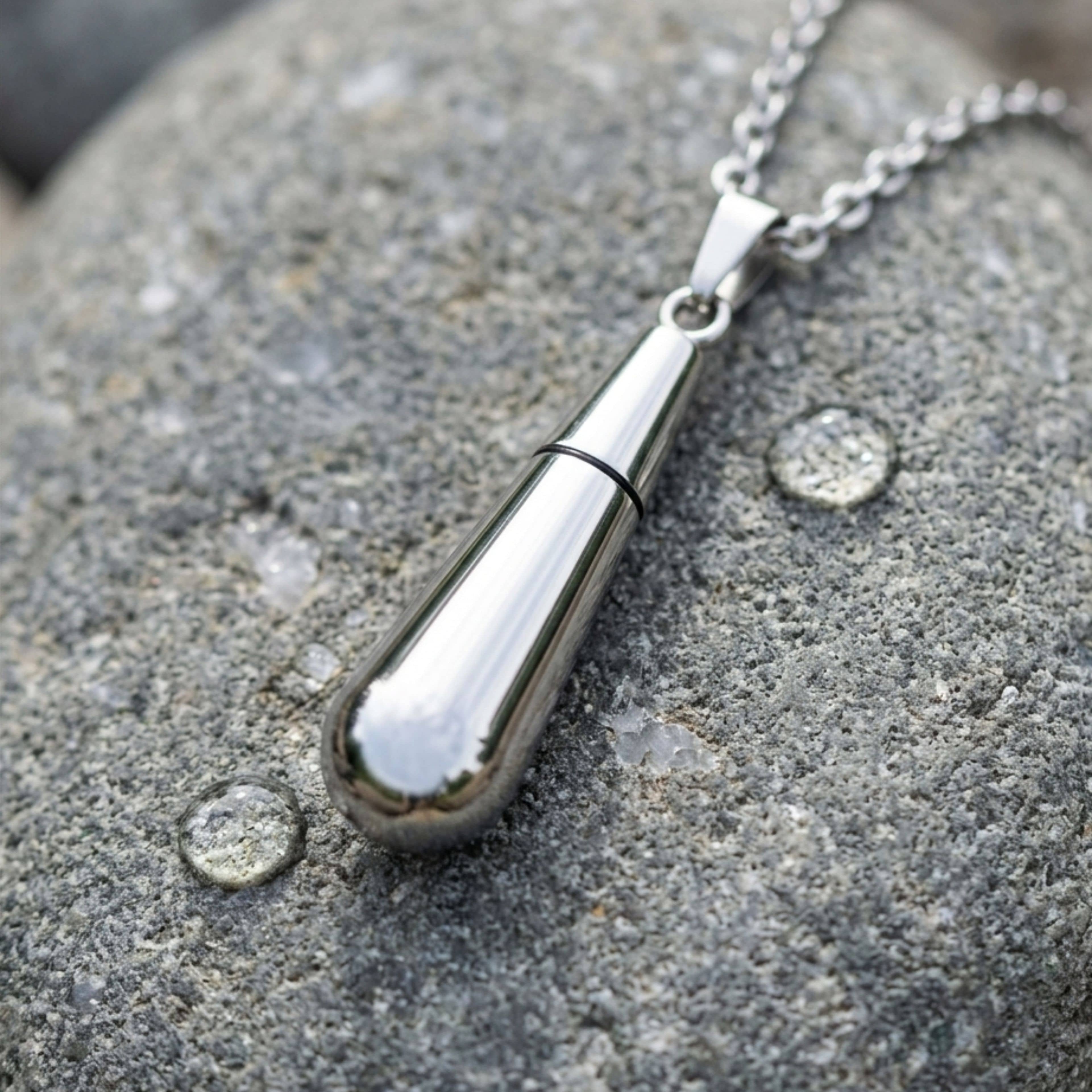 Cara Keepsakes Stainless Steel Stainless Steel Raindrop Urn