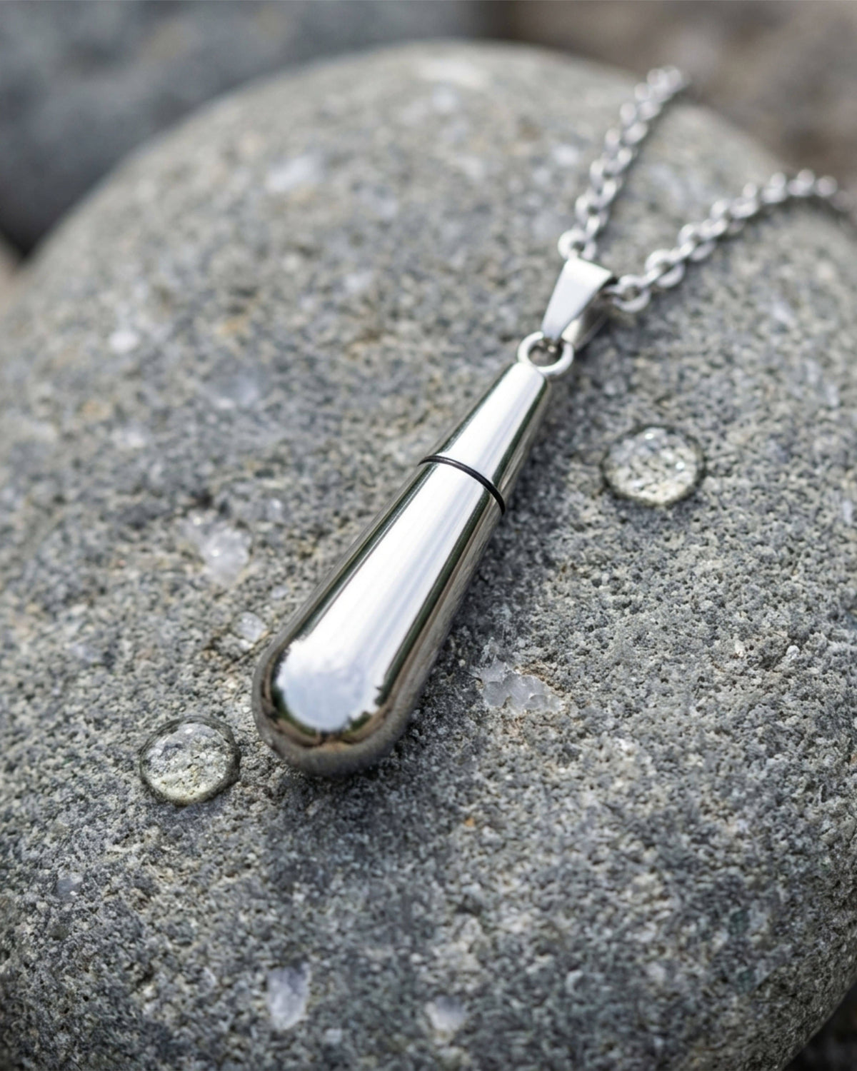 Cara Keepsakes Stainless Steel Stainless Steel Raindrop Urn