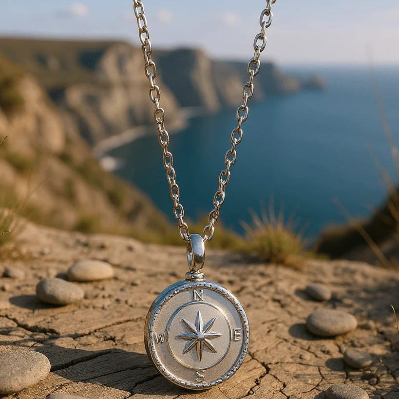 Cara Keepsakes Stainless Steel Small Small Stainless Steel Compass Urn