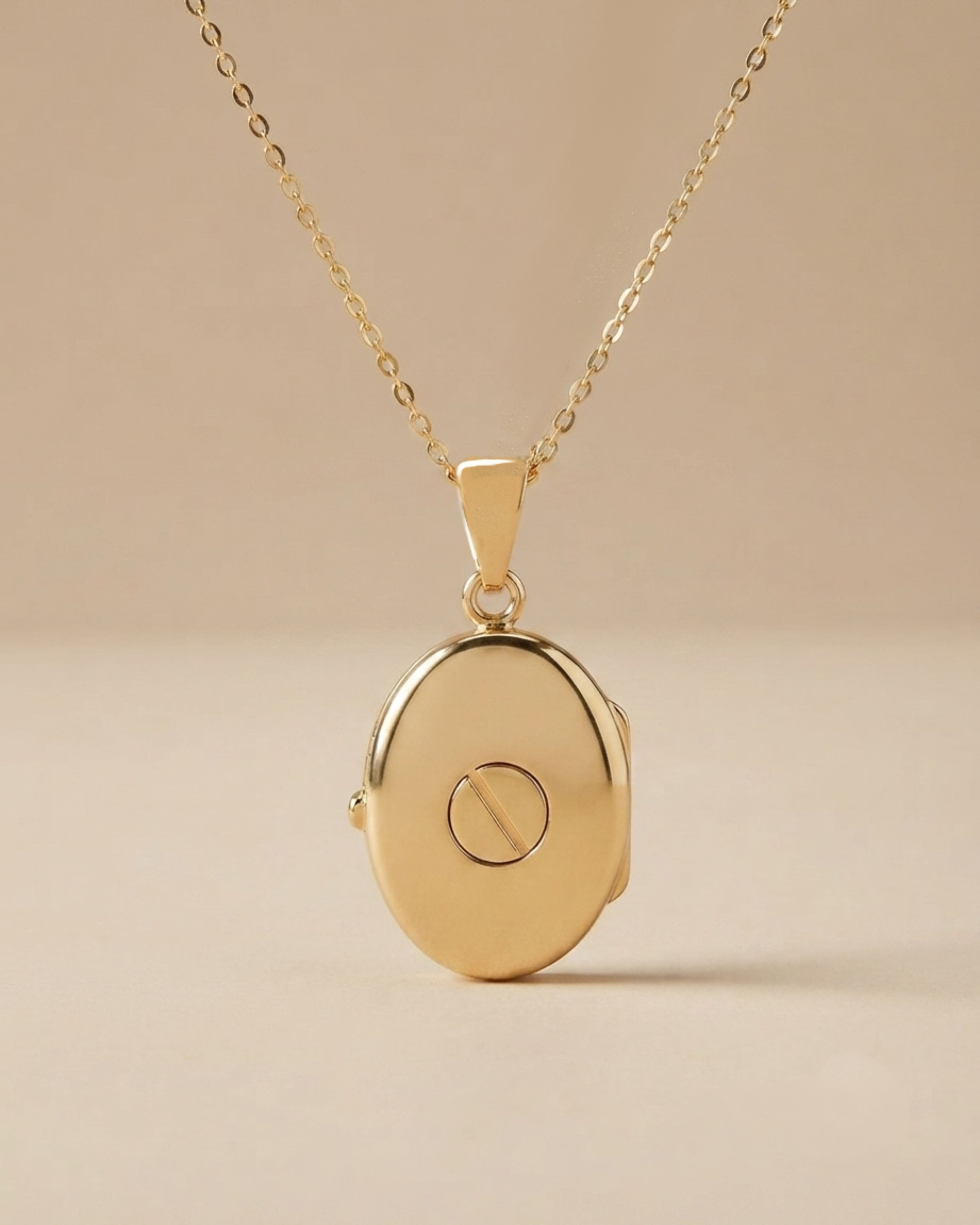 Cara Keepsakes Gold Locket Urns Gold Oval 'Wildflower' Locket Urn (10K)