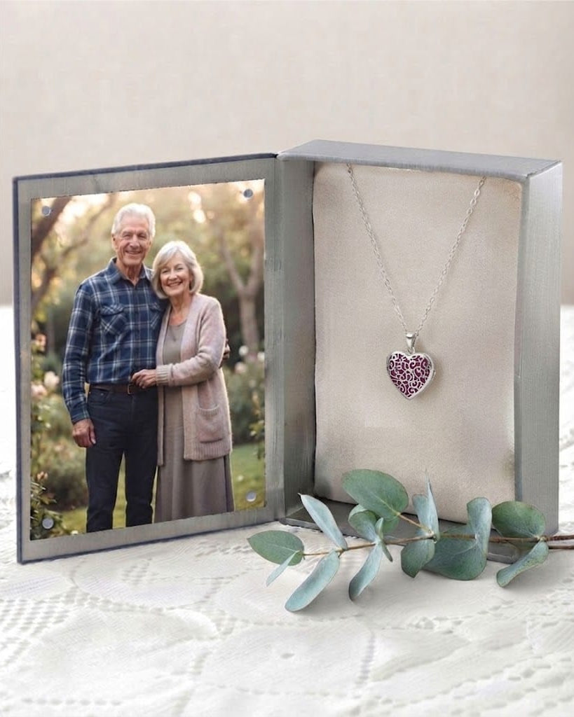 Cara Keepsakes Silver Locket Urns Silver Filigree Heart Locket Urn