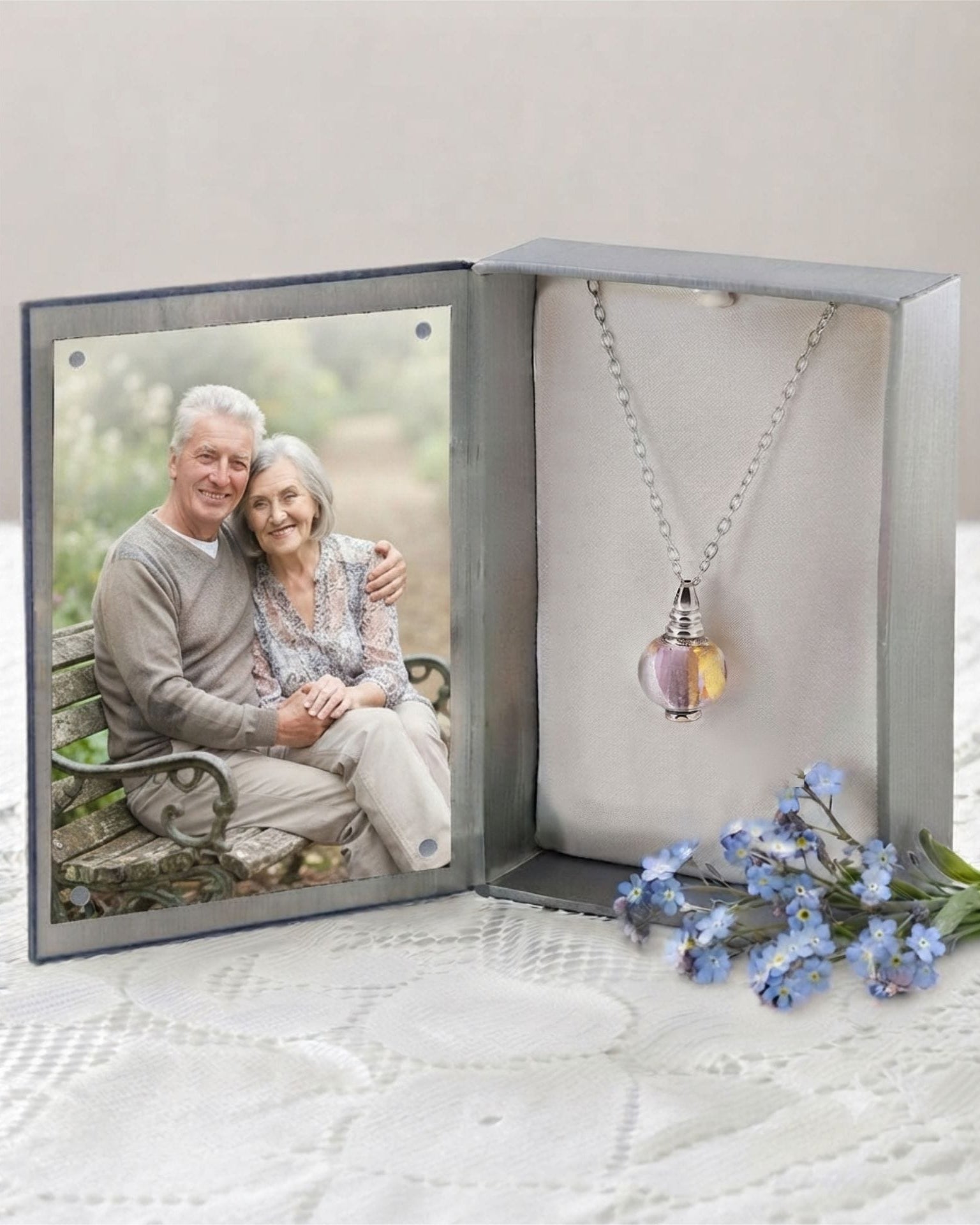 Cara Keepsakes Murano Glass Pendant Urns Murano Glass Pendant Urn - 'Loving Whispers' Bead