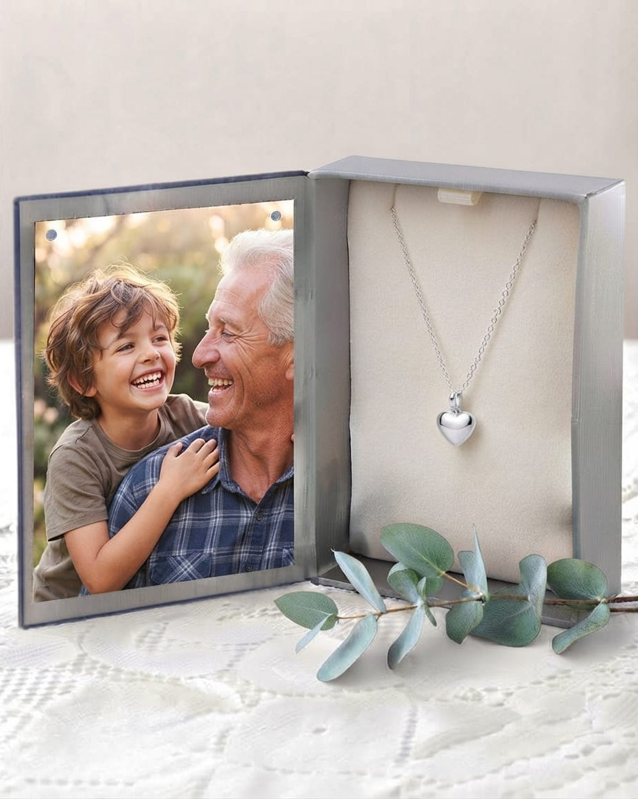 Cara Keepsakes Stainless Steel Stainless Steel Bubble Heart Urn