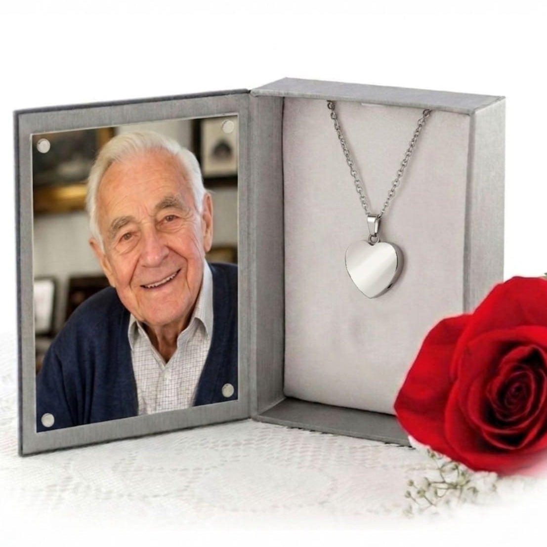 Cara Keepsakes Stainless Steel Stainless Steel Heart Pendant Urn