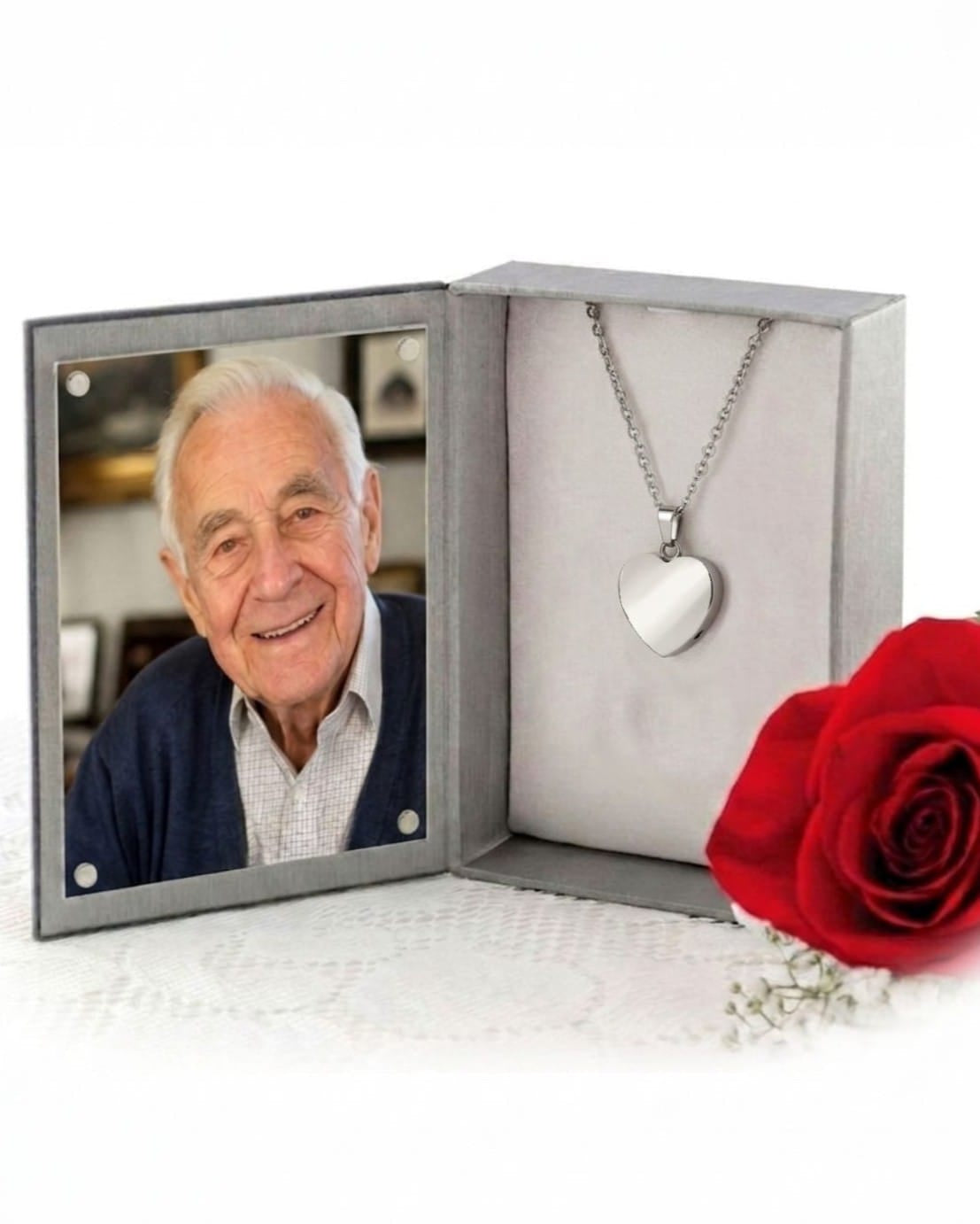 Cara Keepsakes Stainless Steel Stainless Steel Heart Pendant Urn
