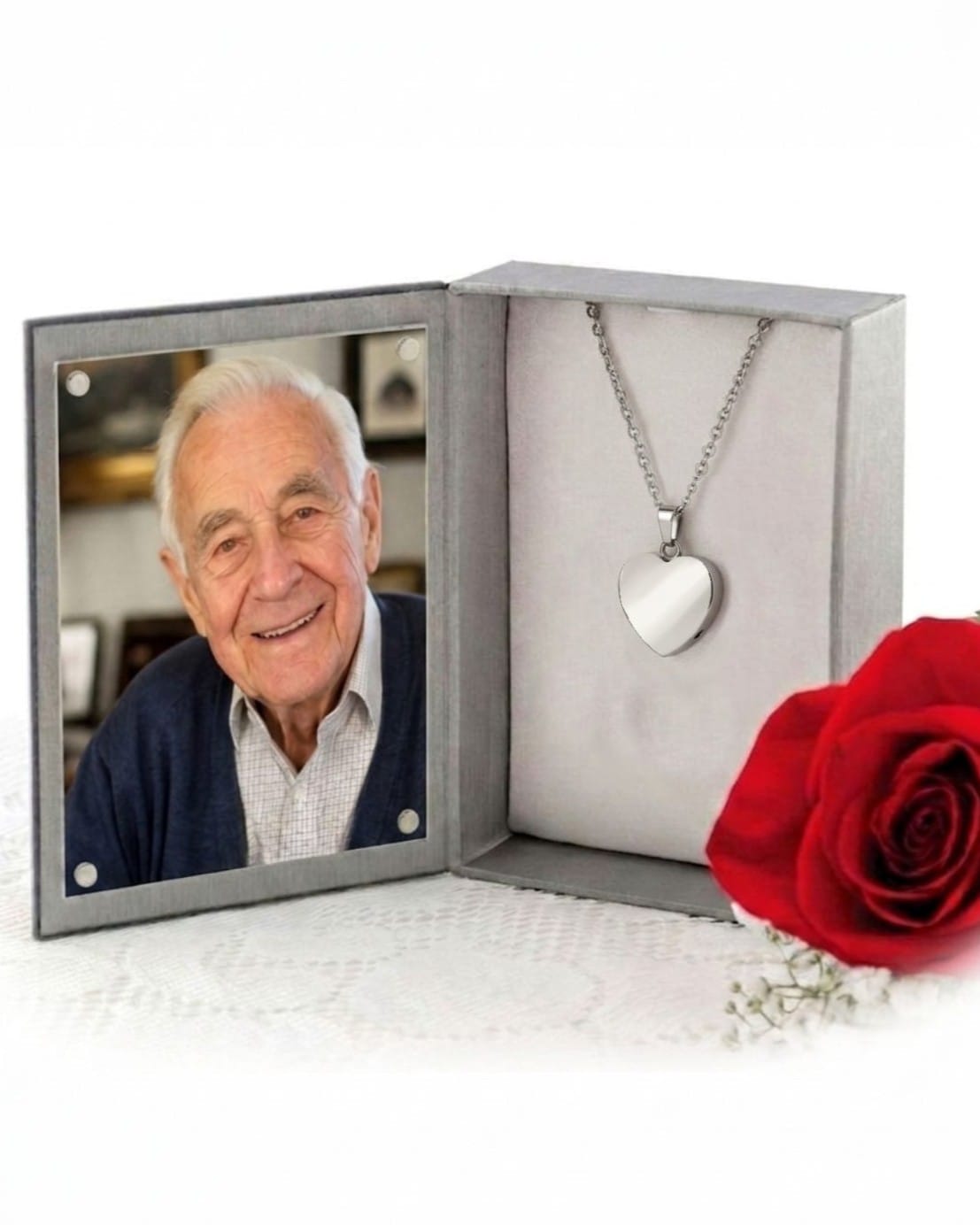 Cara Keepsakes Stainless Steel Stainless Steel Heart Pendant Urn
