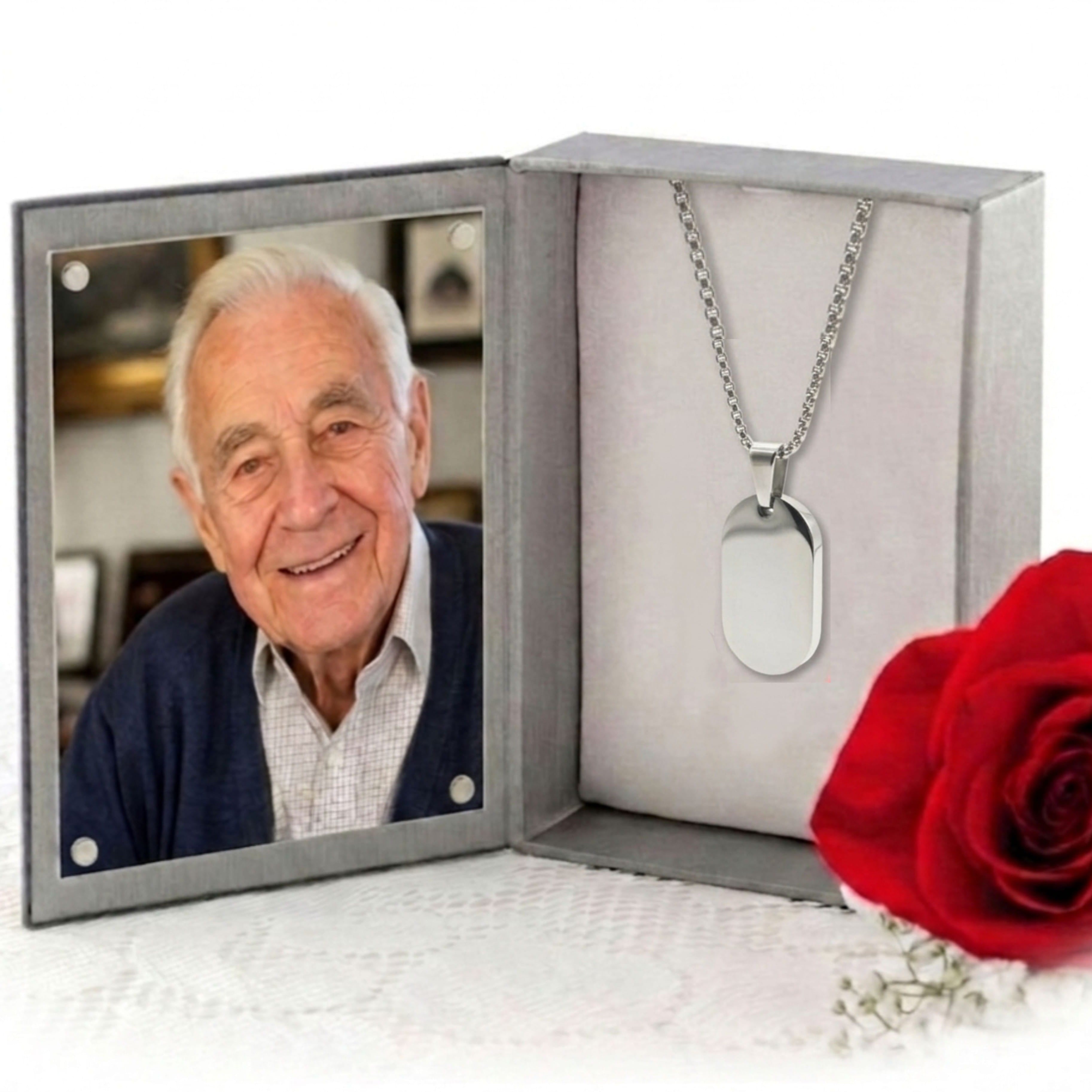 Cara Keepsakes Stainless Steel 'Keeping You Close To My Heart' Tag Urn