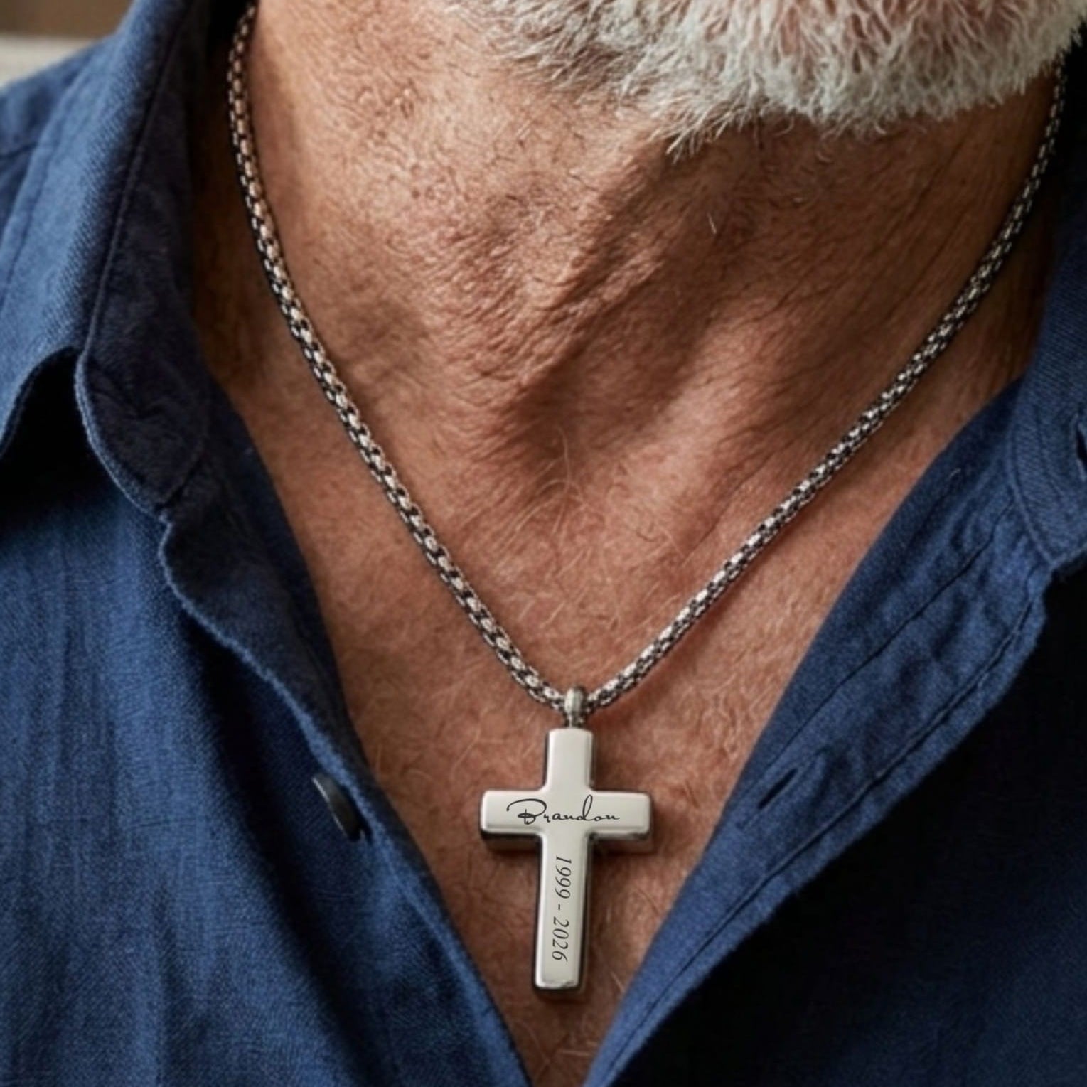Cara Keepsakes Stainless Steel Stainless Steel Cross Pendant Urn