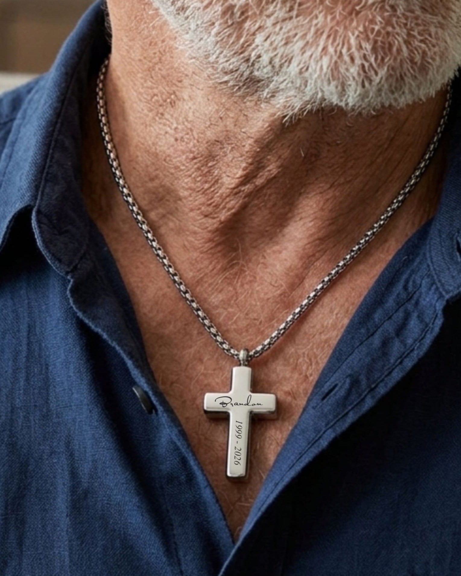 Cara Keepsakes Stainless Steel Stainless Steel Cross Pendant Urn
