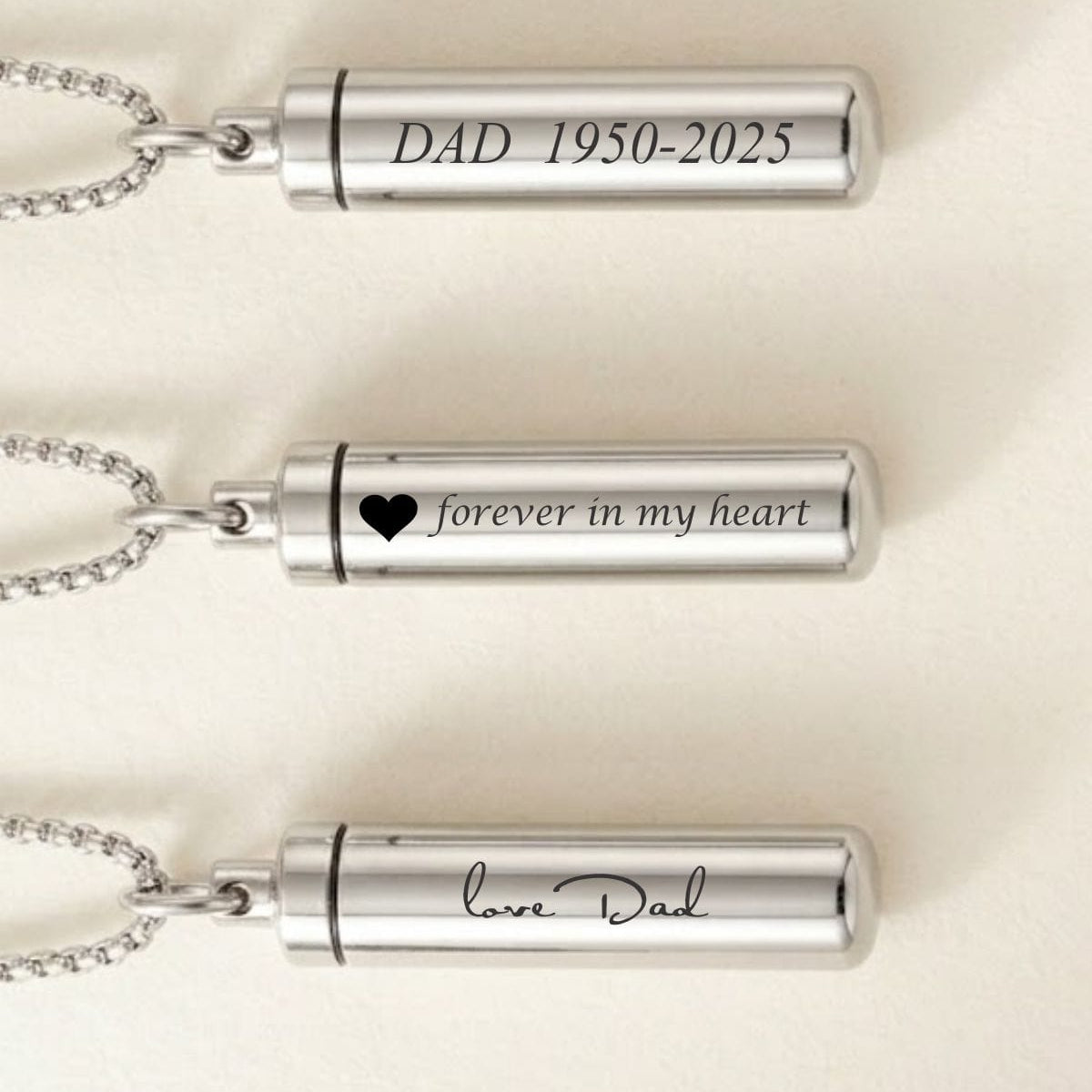 Cara Keepsakes Stainless Steel Stainless Steel Cylinder Urn