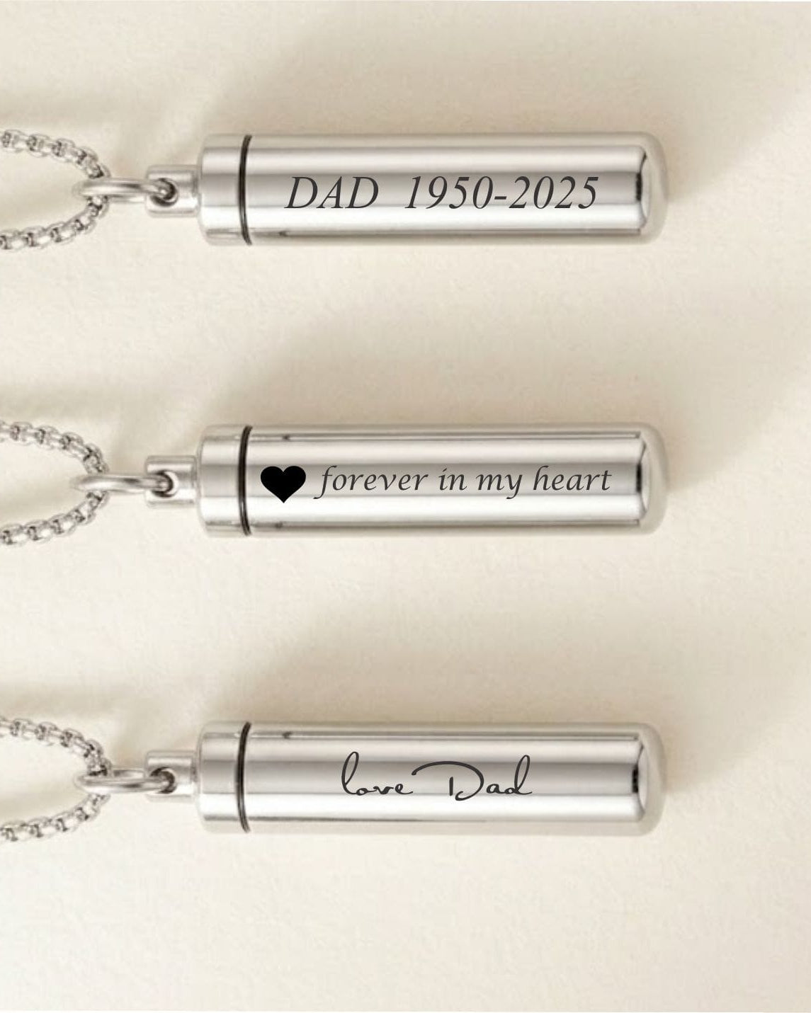 Cara Keepsakes Stainless Steel Stainless Steel Cylinder Urn