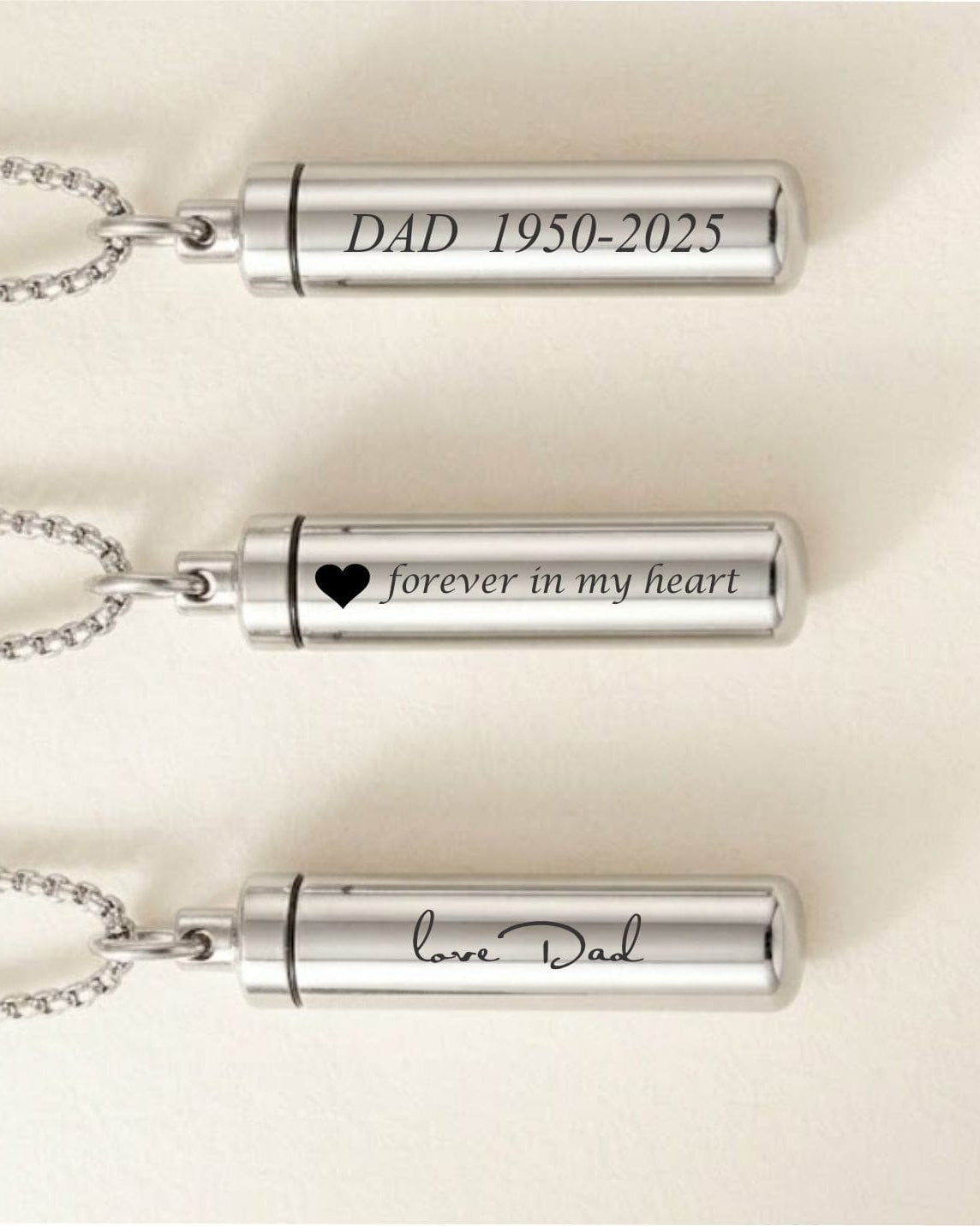 Cara Keepsakes Stainless Steel Stainless Steel Cylinder Urn