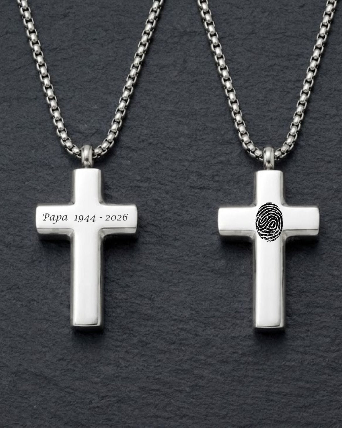 Cara Keepsakes Stainless Steel Stainless Steel Cross Pendant Urn