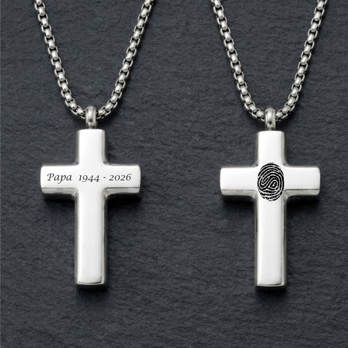 Cara Keepsakes Stainless Steel Stainless Steel Cross Pendant Urn