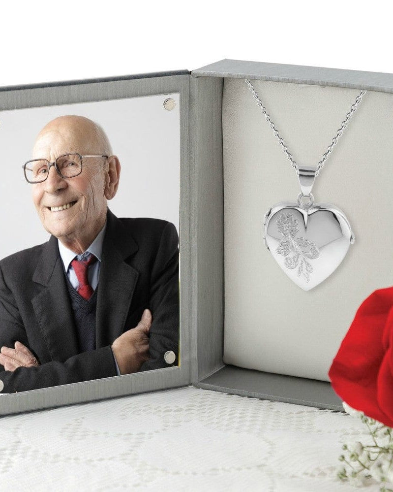 Cara Keepsakes Silver Locket Urns 'Forget Me Not' Locket Urn