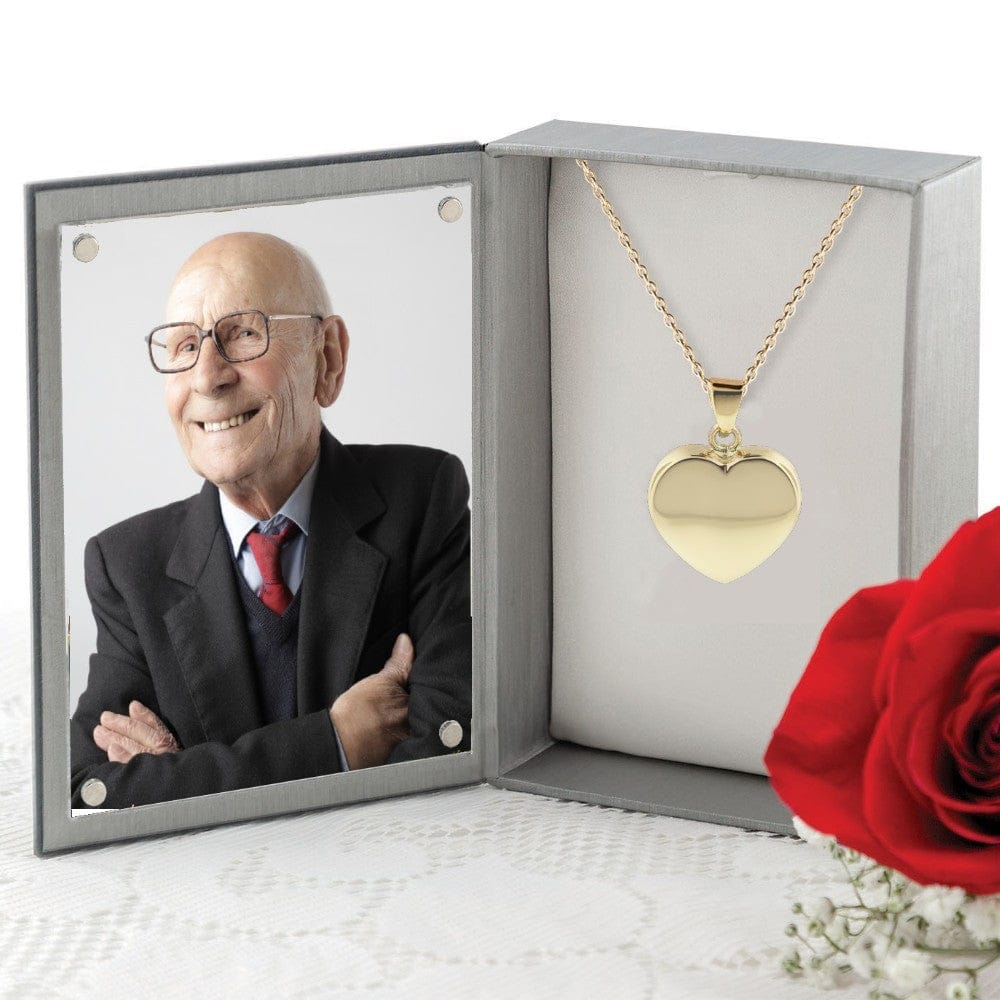 Cara Keepsakes Gold Pendant Urns Gold Heart Pendant Urn (10K)