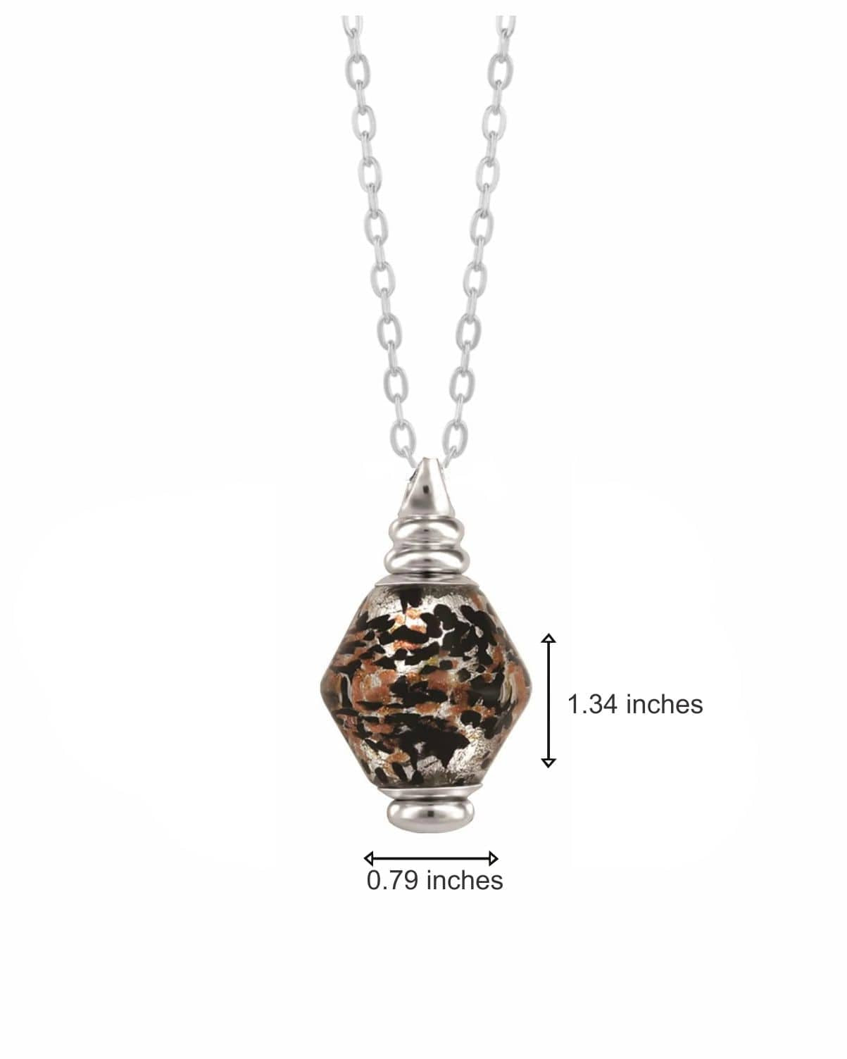 Cara Keepsakes Murano Glass Pendant Urns Murano Glass Pendant Urn - 'Everlasting Embrace'
