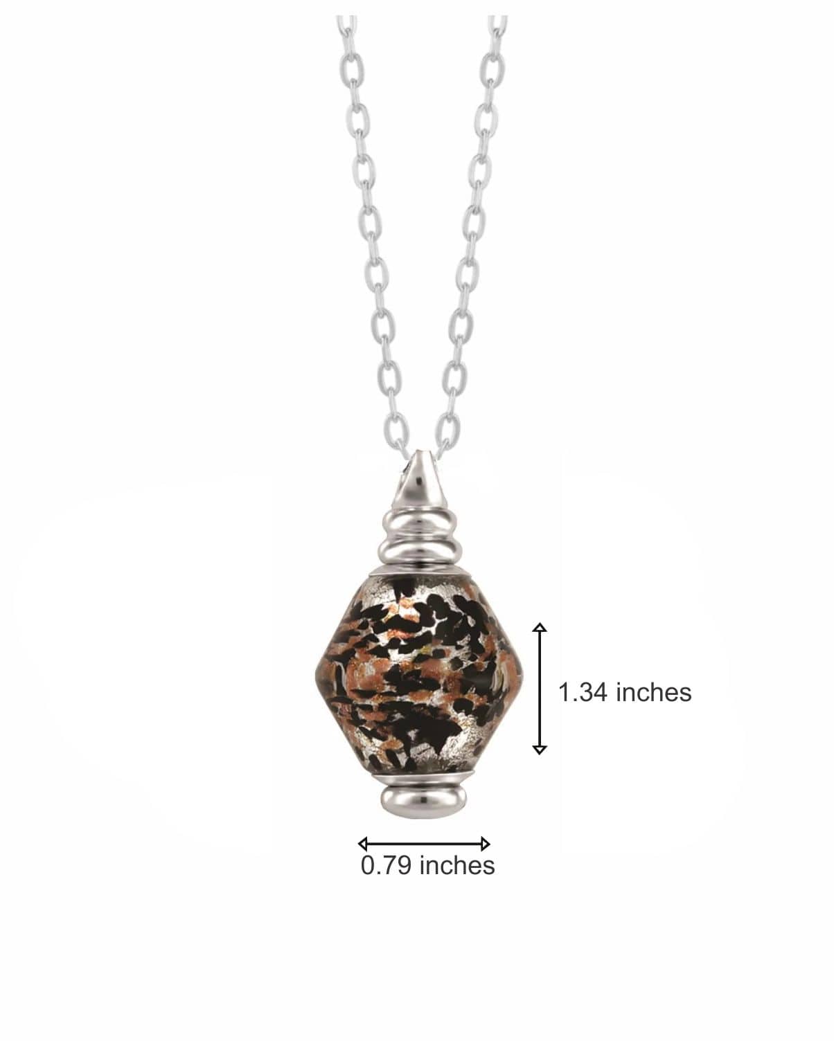 Cara Keepsakes Murano Glass Pendant Urns Murano Glass Pendant Urn - 'Everlasting Embrace'