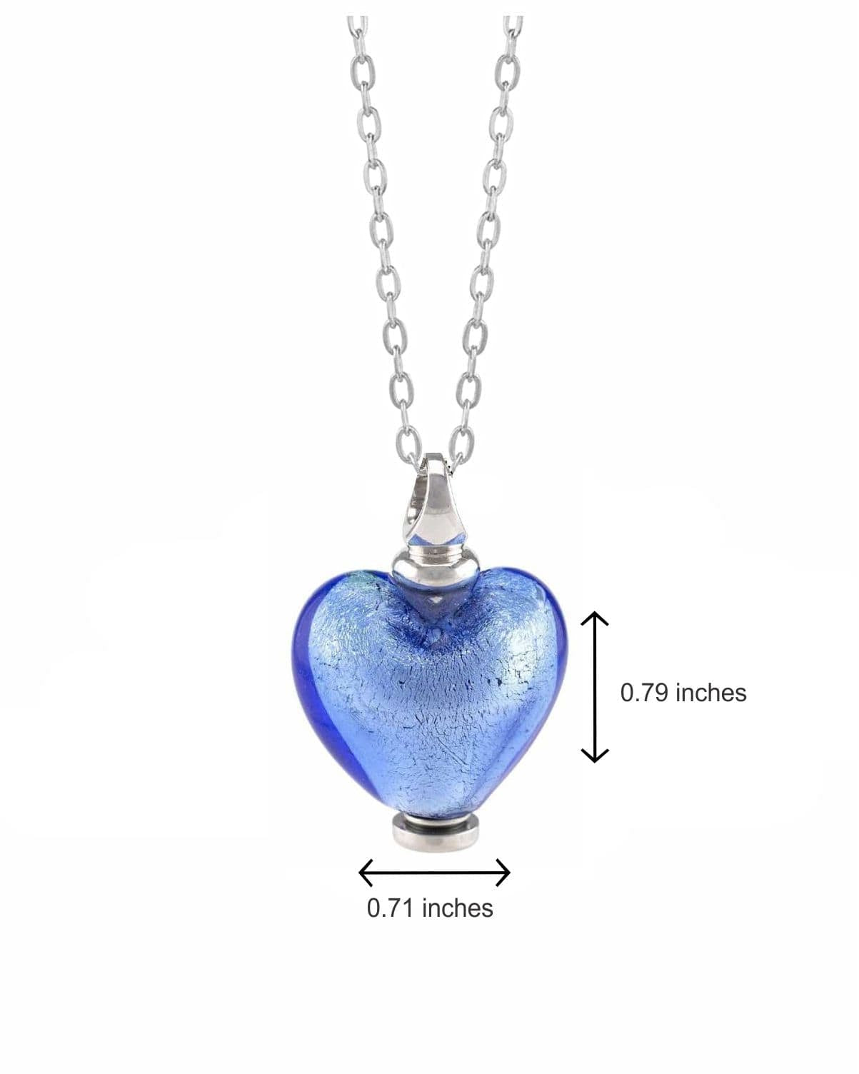 Cara Keepsakes Murano Glass Heart Urns Murano Glass Heart Urn - September