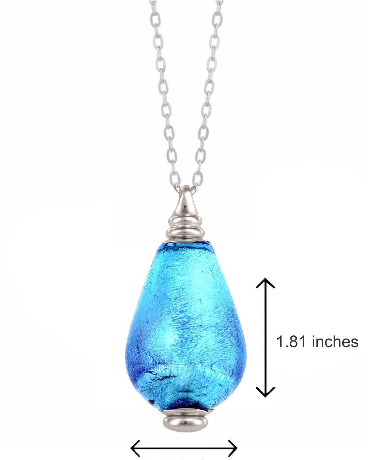 Cara Keepsakes Murano Glass Pendant Urns Murano Glass Pendant Urn - 'Infinity'