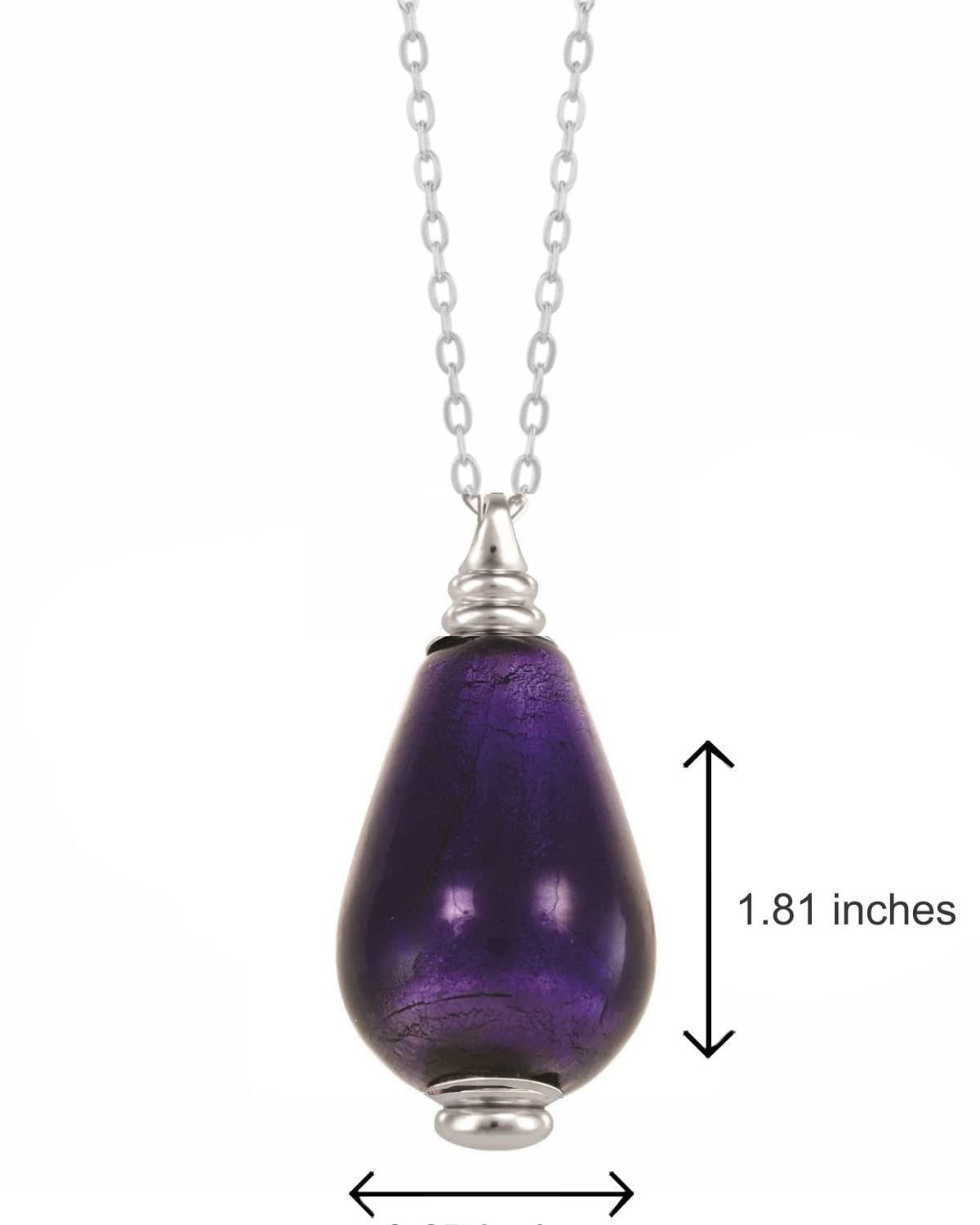 Cara Keepsakes Murano Glass Pendant Urns Murano Glass Pendant Urn - 'Majesty'