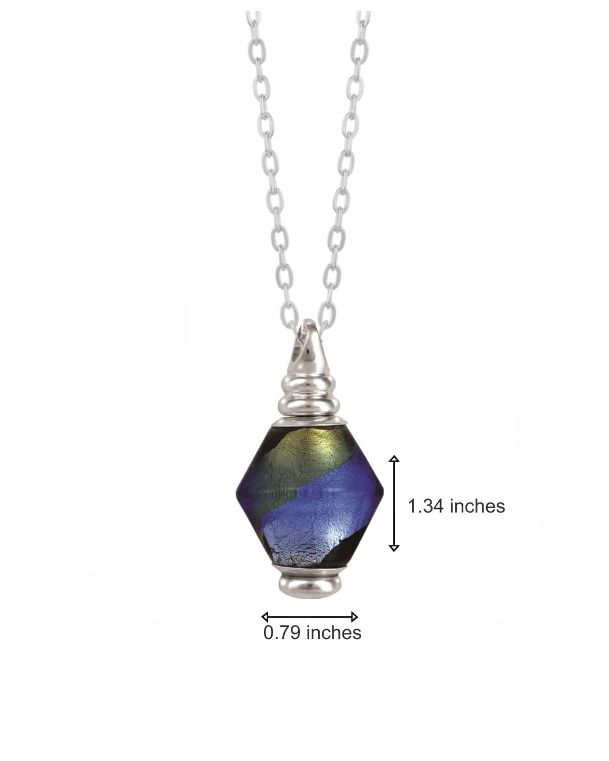 Cara Keepsakes Murano Glass Pendant Urns Murano Glass Pendant Urn - 'Peaceful Waters'