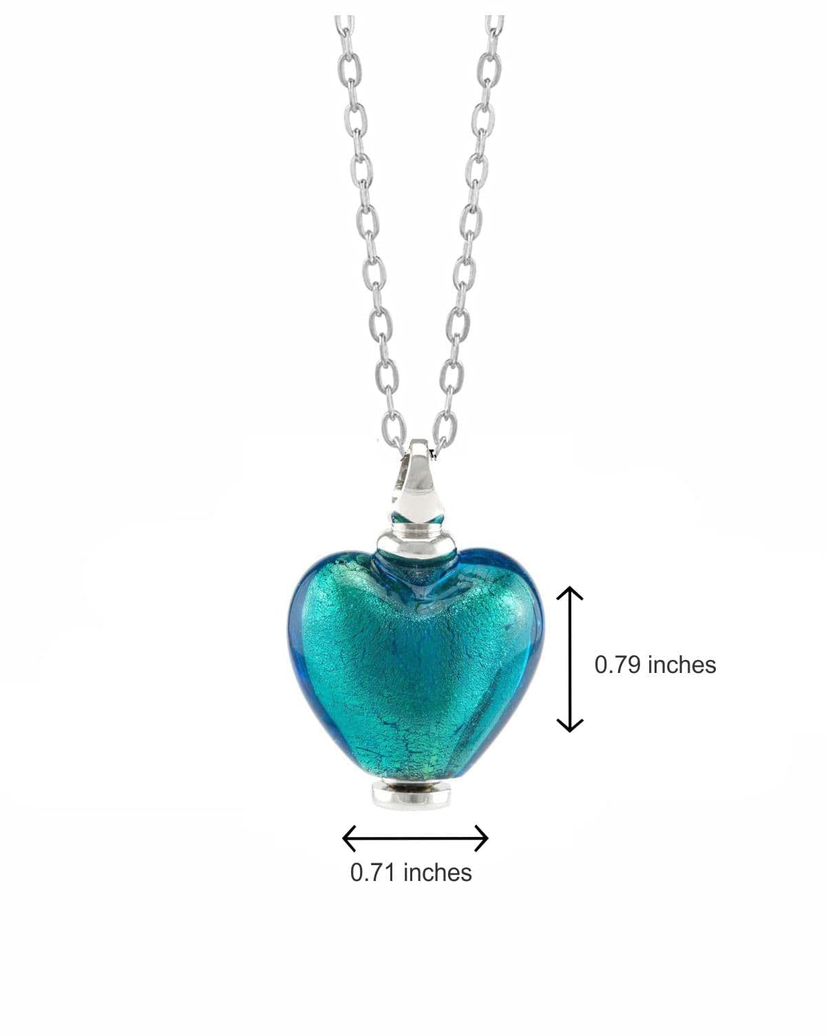 Cara Keepsakes Murano Glass Heart Urns Murano Glass Heart Urn - December