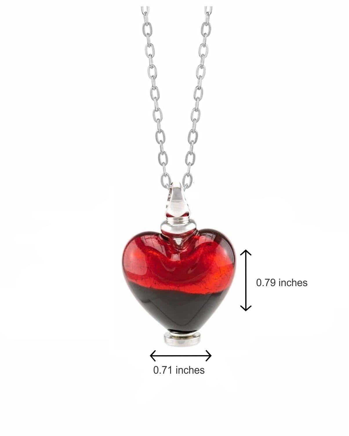 Cara Keepsakes Murano Glass Heart Urns Murano Glass Heart Urn - 'Everlasting Love'