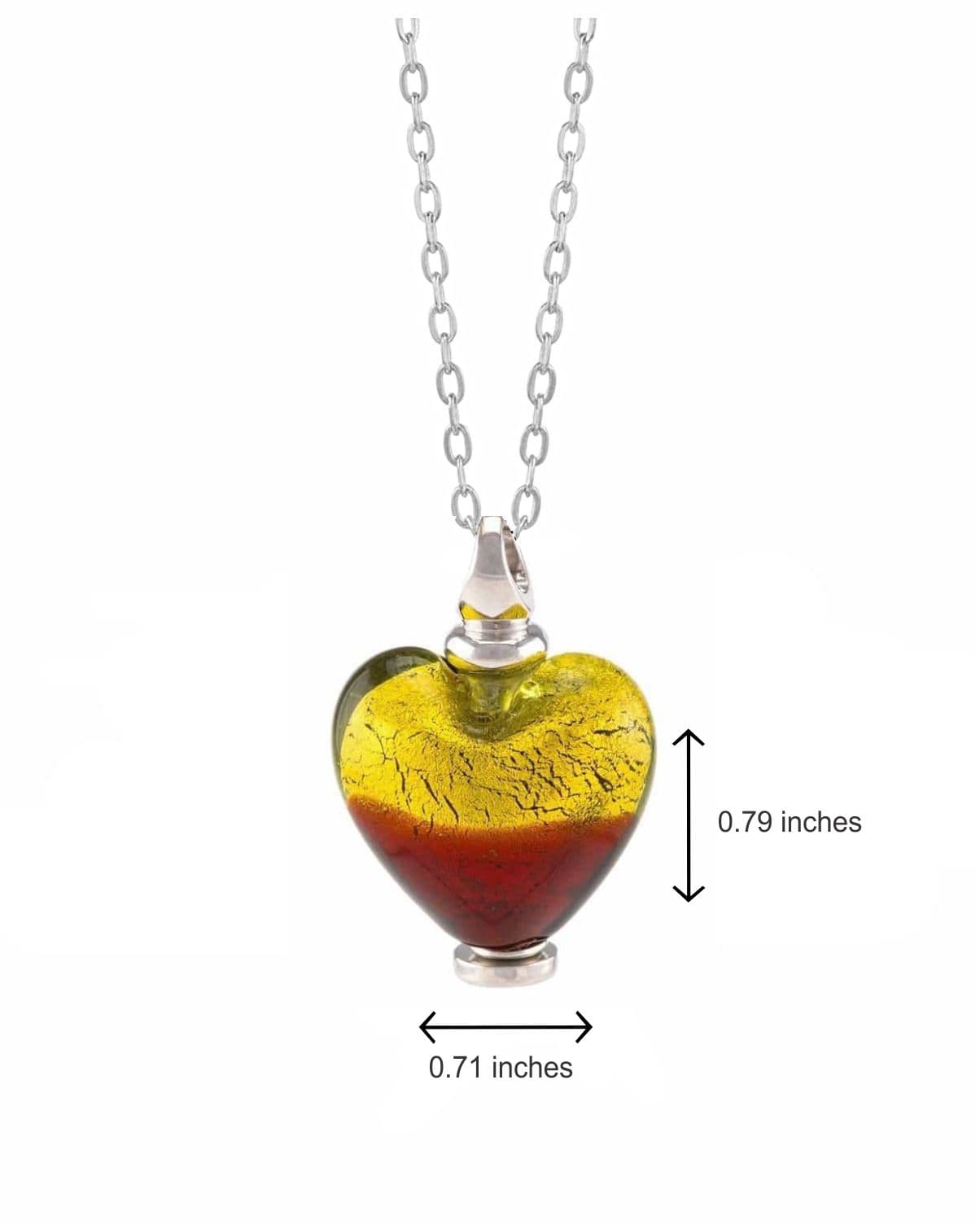 Cara Keepsakes Murano Glass Heart Urns Murano Glass Heart Urn - 'Guiding Light'