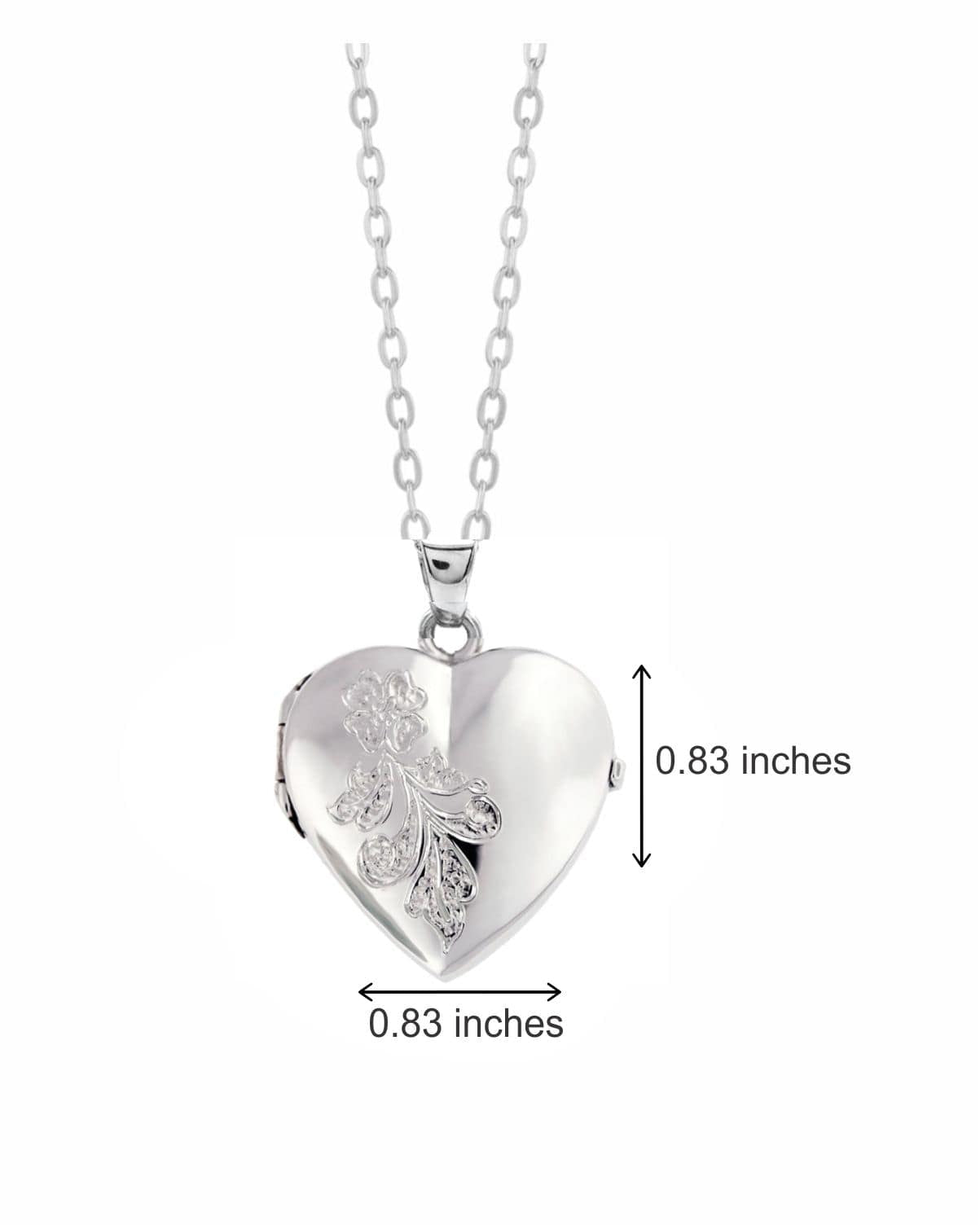 Cara Keepsakes Silver Locket Urns 'Forget Me Not' Locket Urn