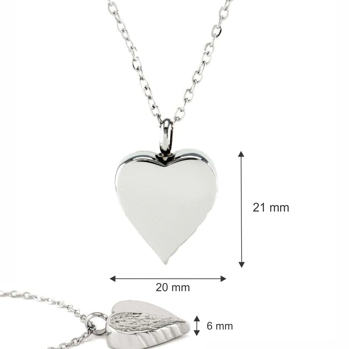 Cara Keepsakes Stainless Steel Stainless Steel Angel Wing Urn
