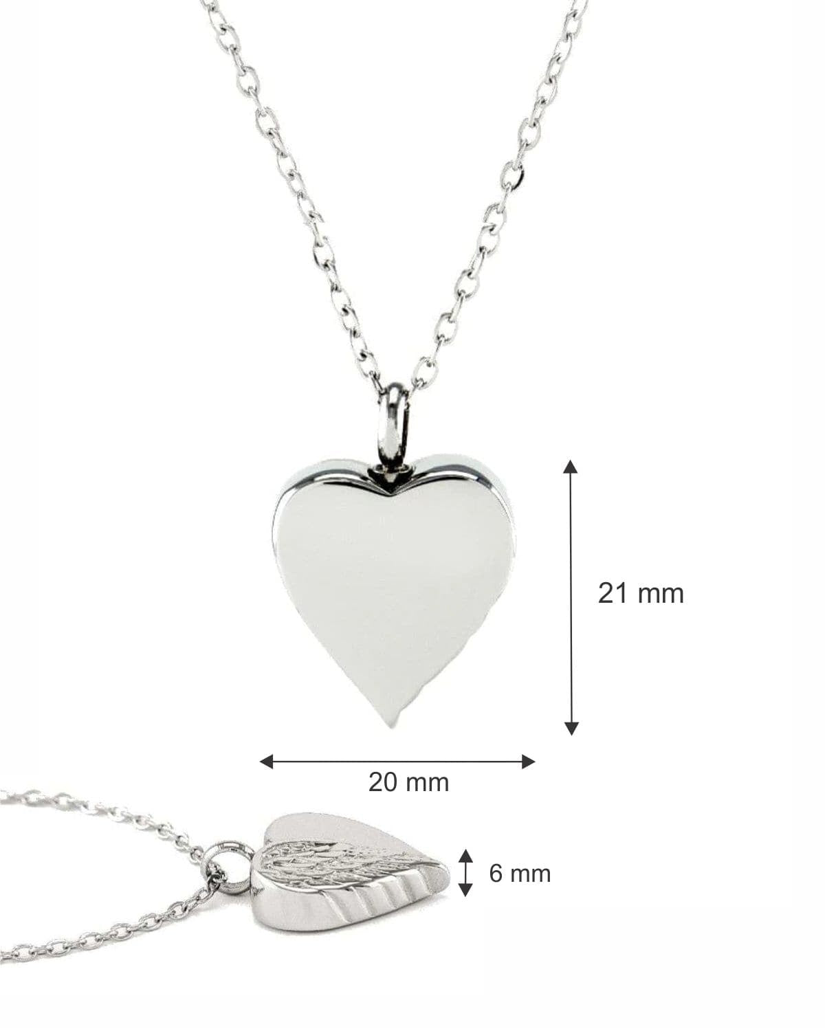Cara Keepsakes Stainless Steel Stainless Steel Angel Wing Urn