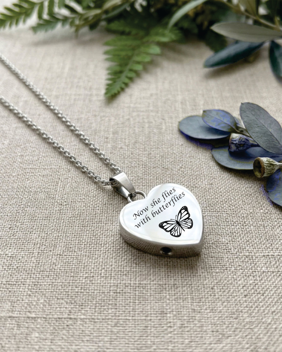 Cara Keepsakes Stainless Steel Stainless Steel Heart Pendant Urn