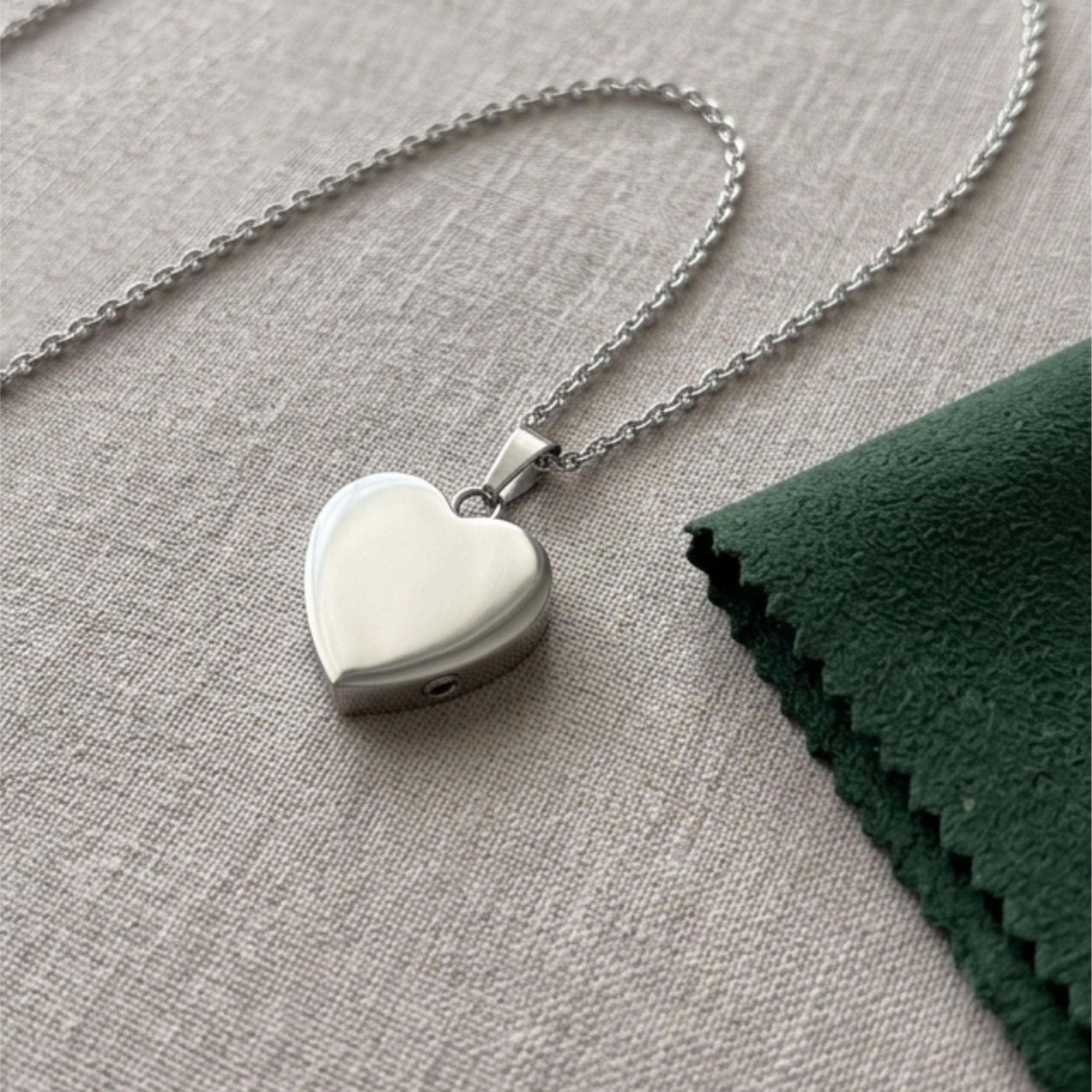 Cara Keepsakes Stainless Steel Stainless Steel Heart Pendant Urn