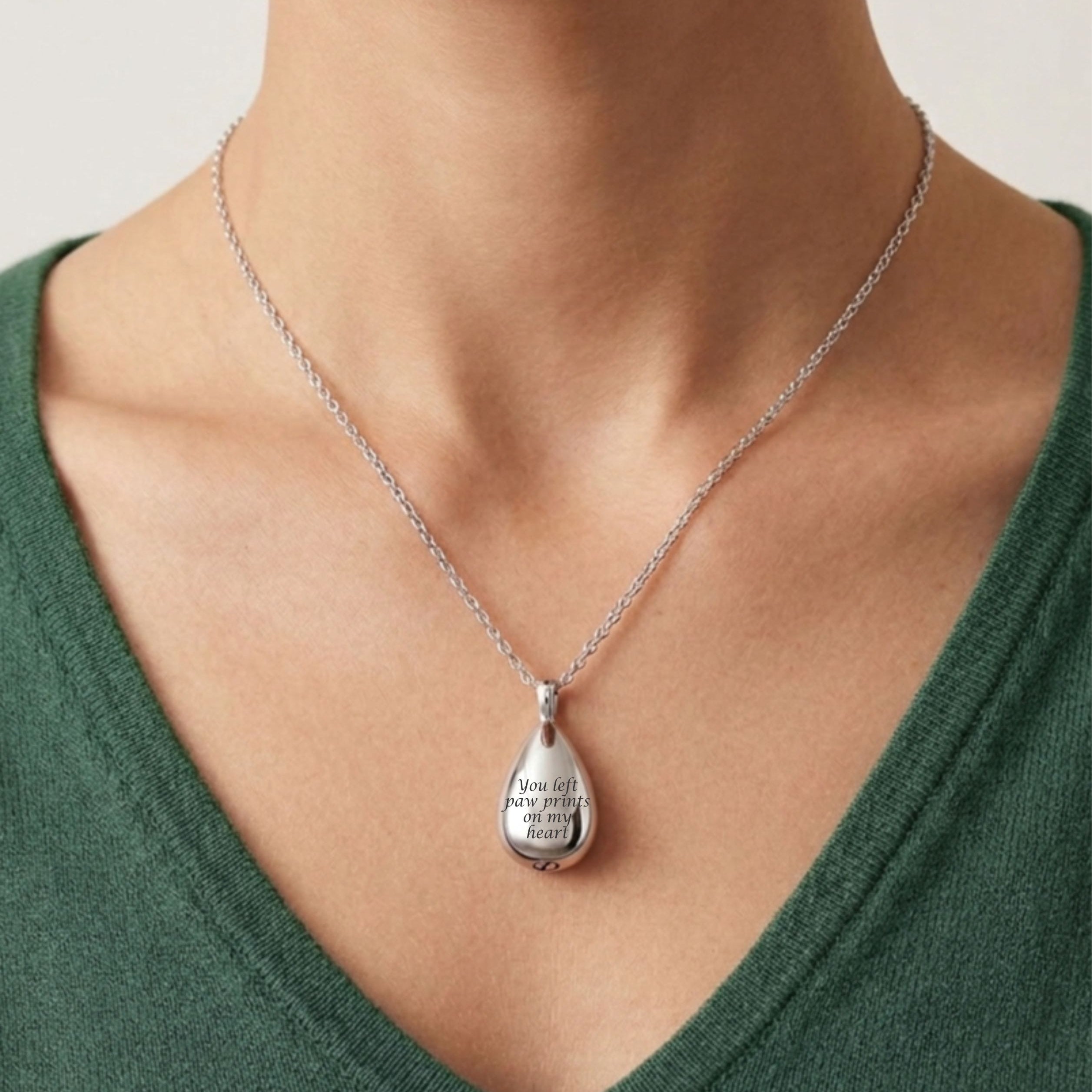 Cara Keepsakes Stainless Steel Stainless Steel Teardrop Urn