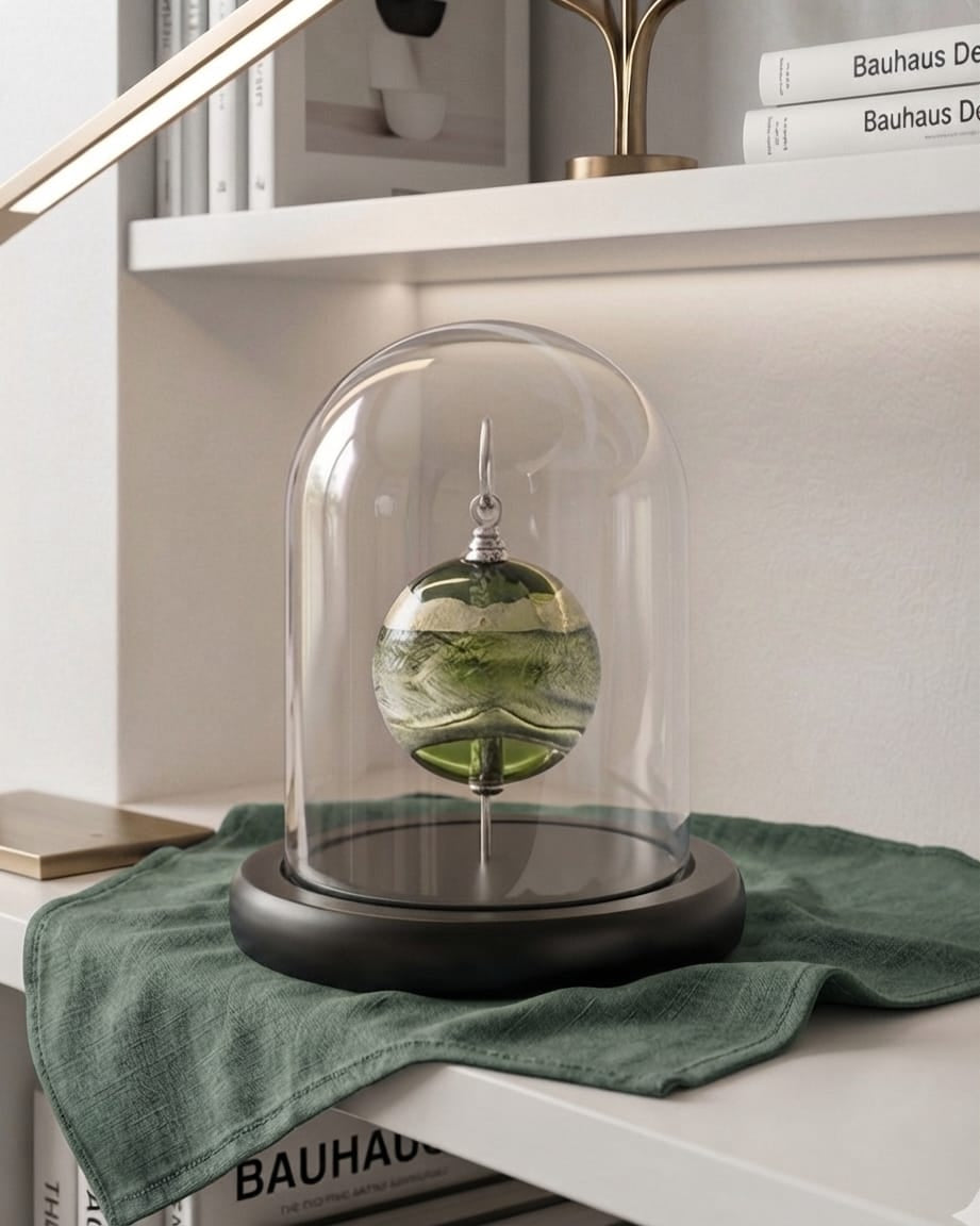 Cara Keepsakes Keepsake Urn Mini Urn with Glass Dome Keepsake Urn - "In the Garden"