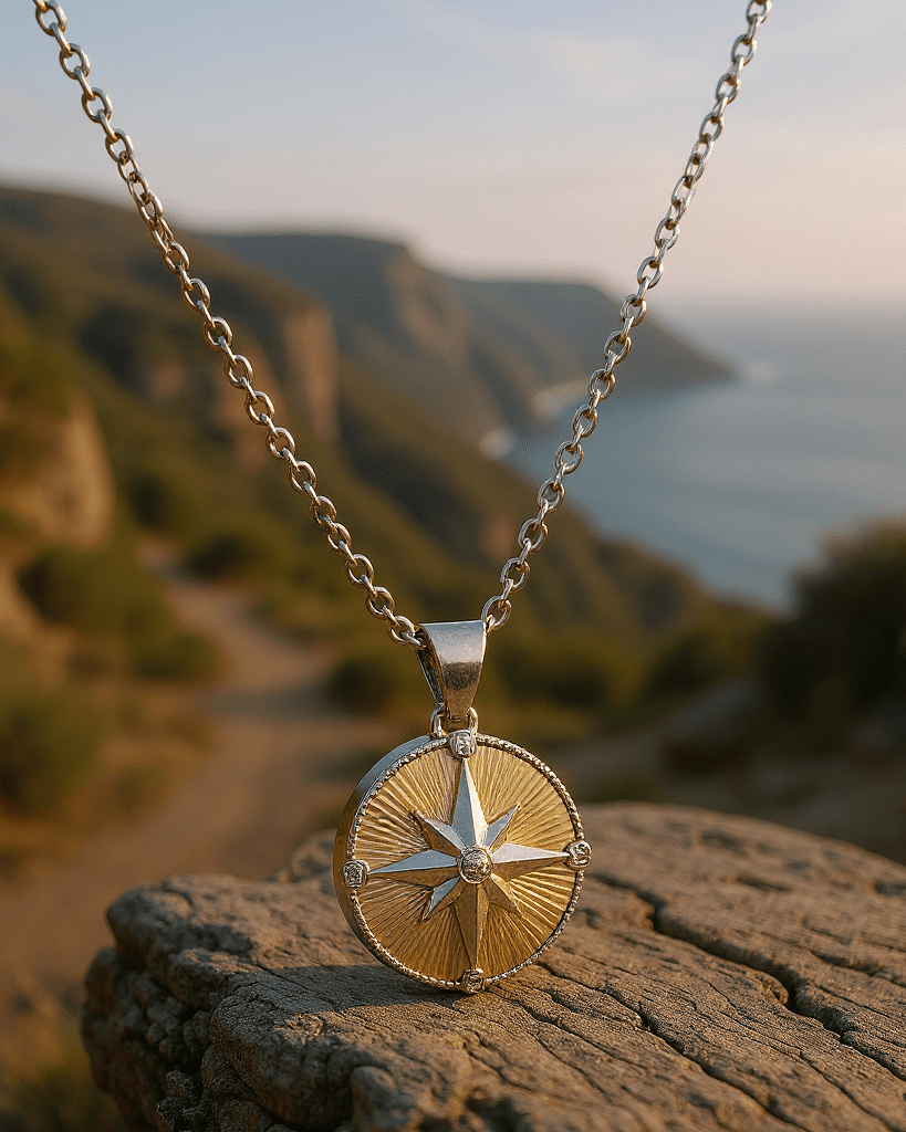 Cara Keepsakes Silver Pendant Urns Silver Compass Pendant Urn