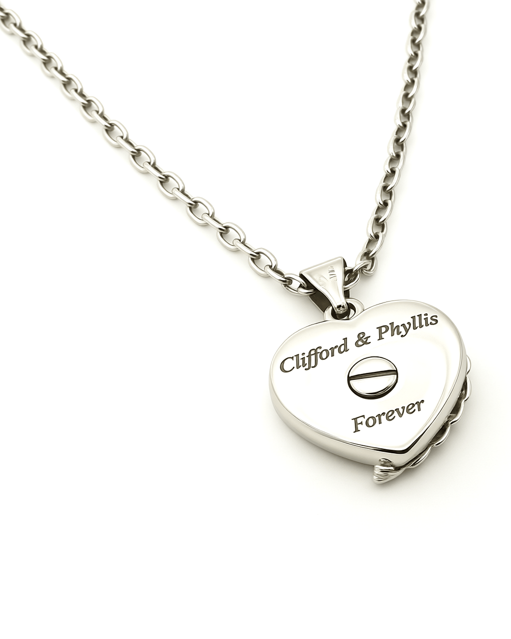 Cara Keepsakes Silver Pendant Urns Angel Wing Pendant Urn