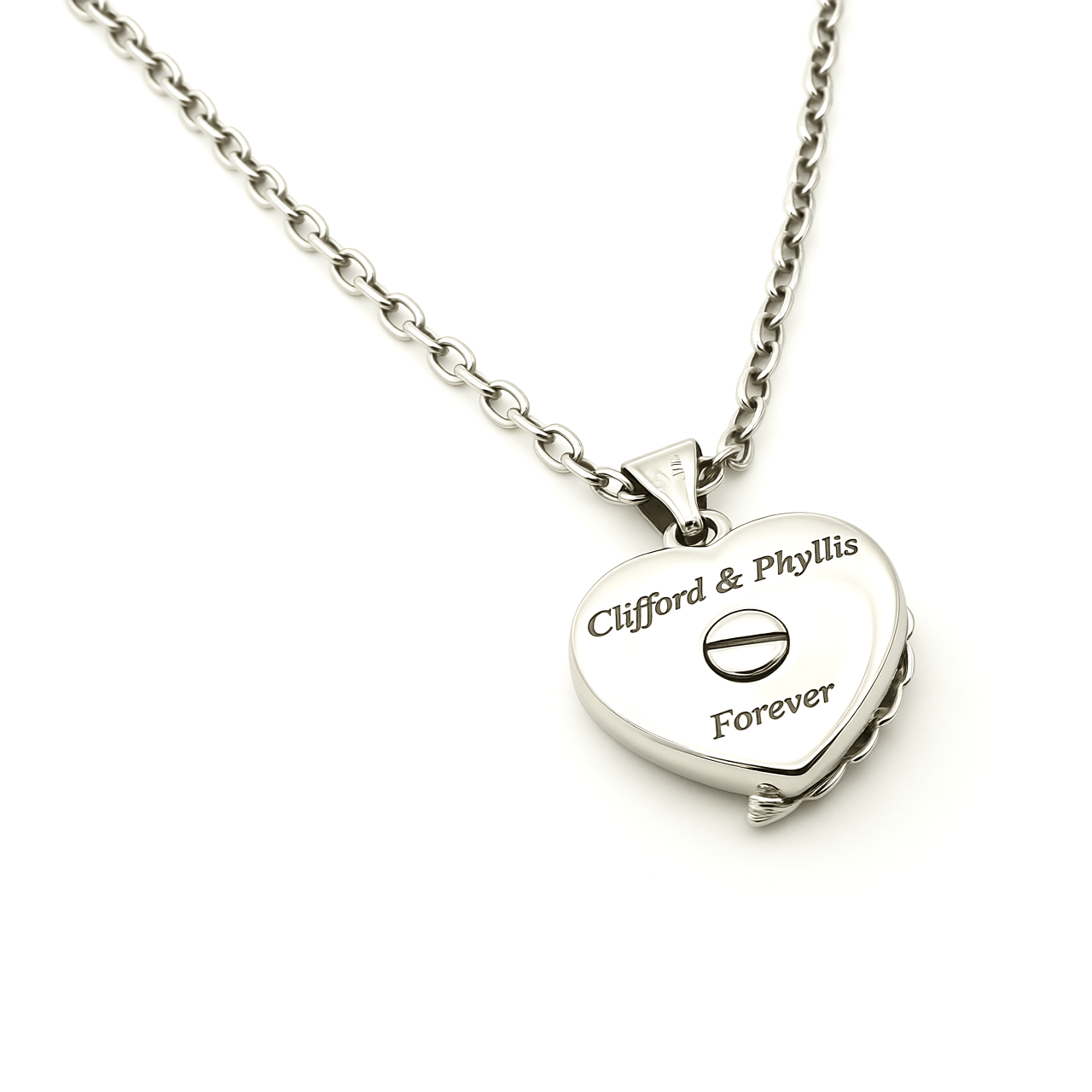 Cara Keepsakes Silver Pendant Urns Angel Wing Pendant Urn