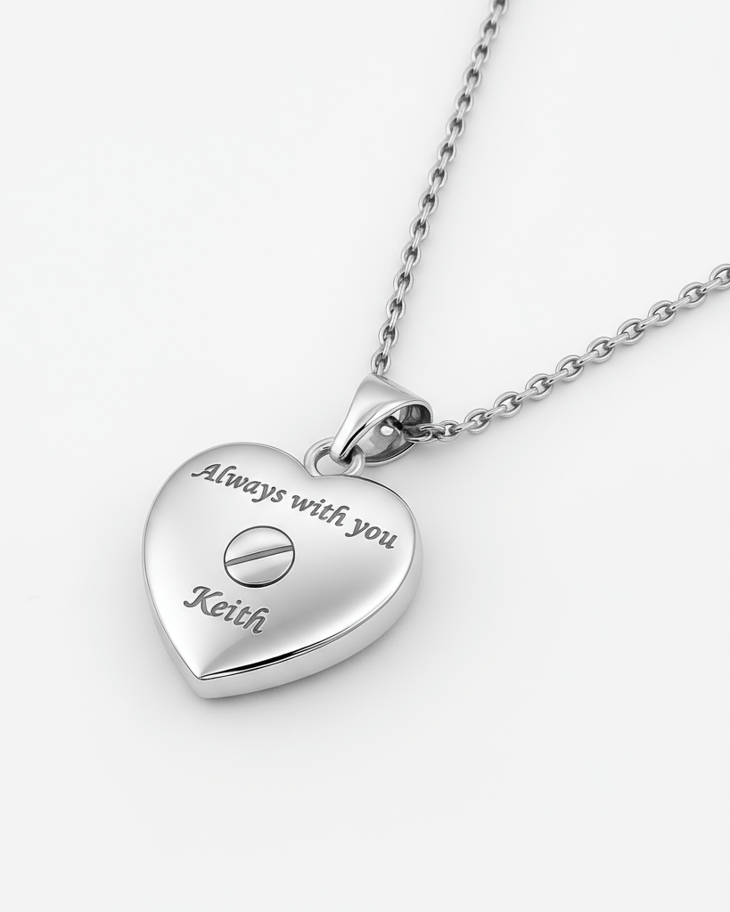 Cara Keepsakes Silver Pendant Urns 'Forget Me Not' Pendant Urn
