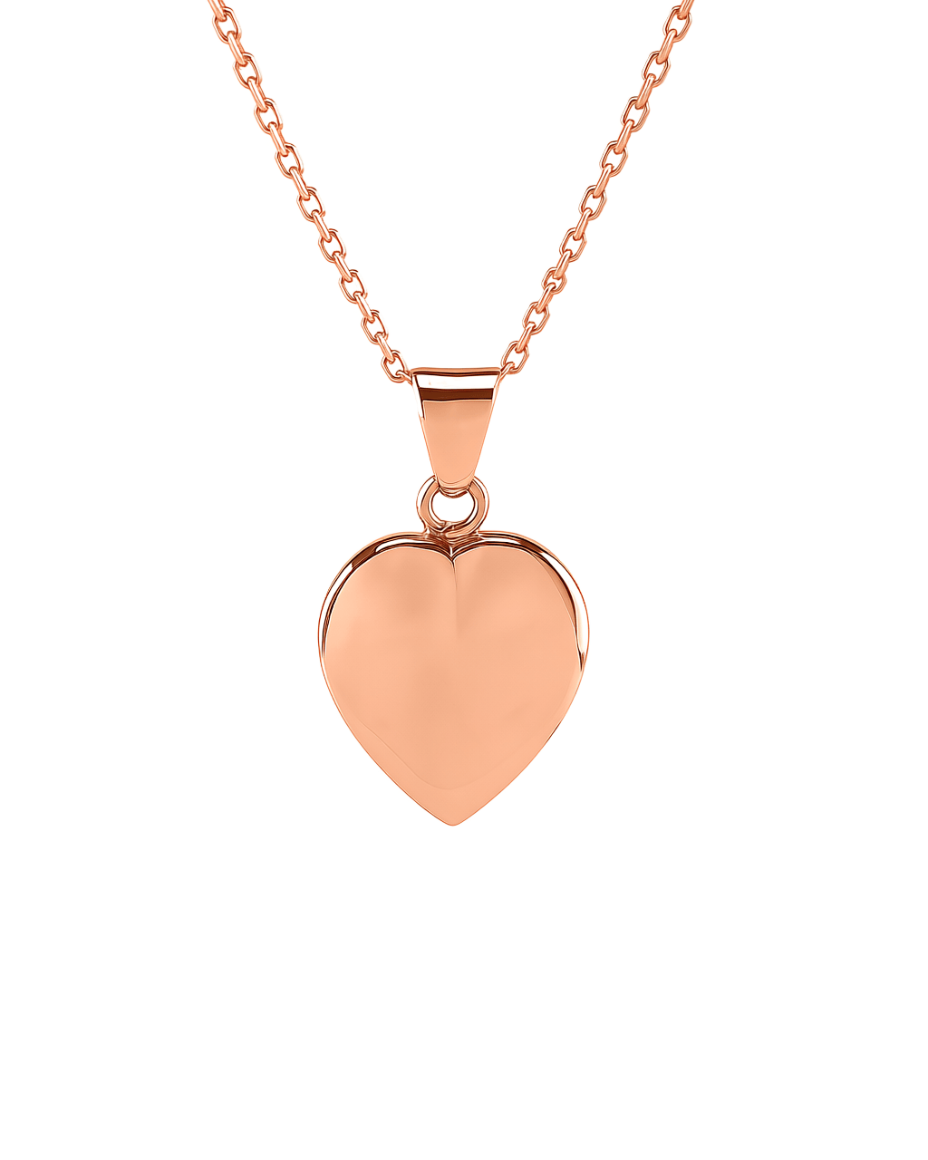 Cara Keepsakes Gold Pendant Urns 10K Rose Gold Small Gold Heart Pendant Urn (10K)