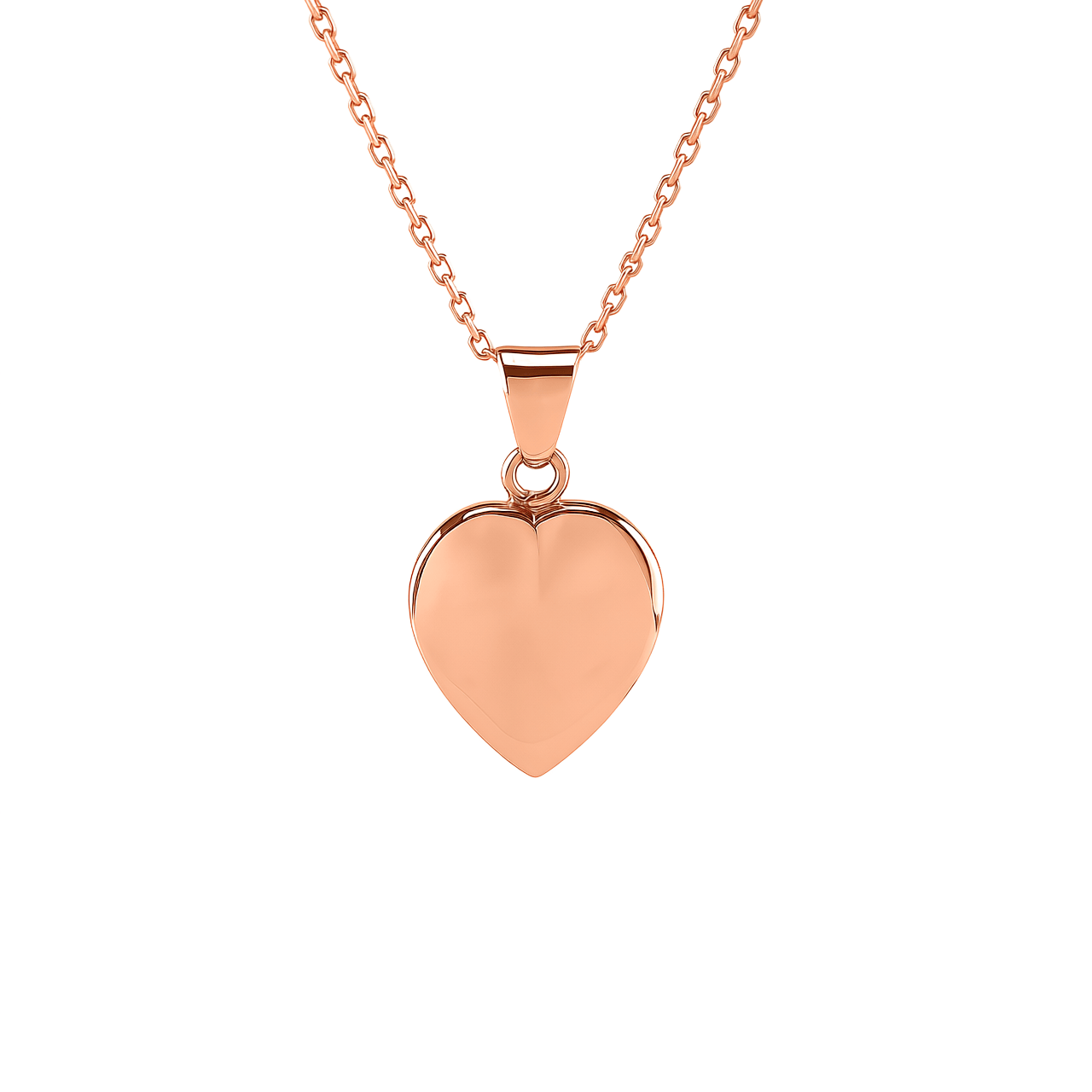 Cara Keepsakes Gold Pendant Urns 10K Rose Gold Small Gold Heart Pendant Urn (10K)