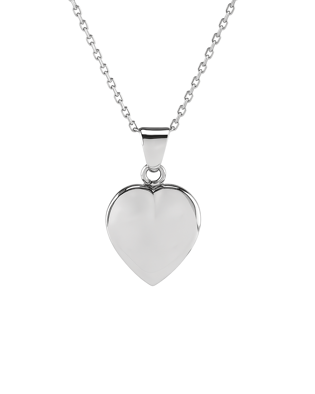 Cara Keepsakes Gold Pendant Urns 10K White Gold Small Gold Heart Pendant Urn (10K)